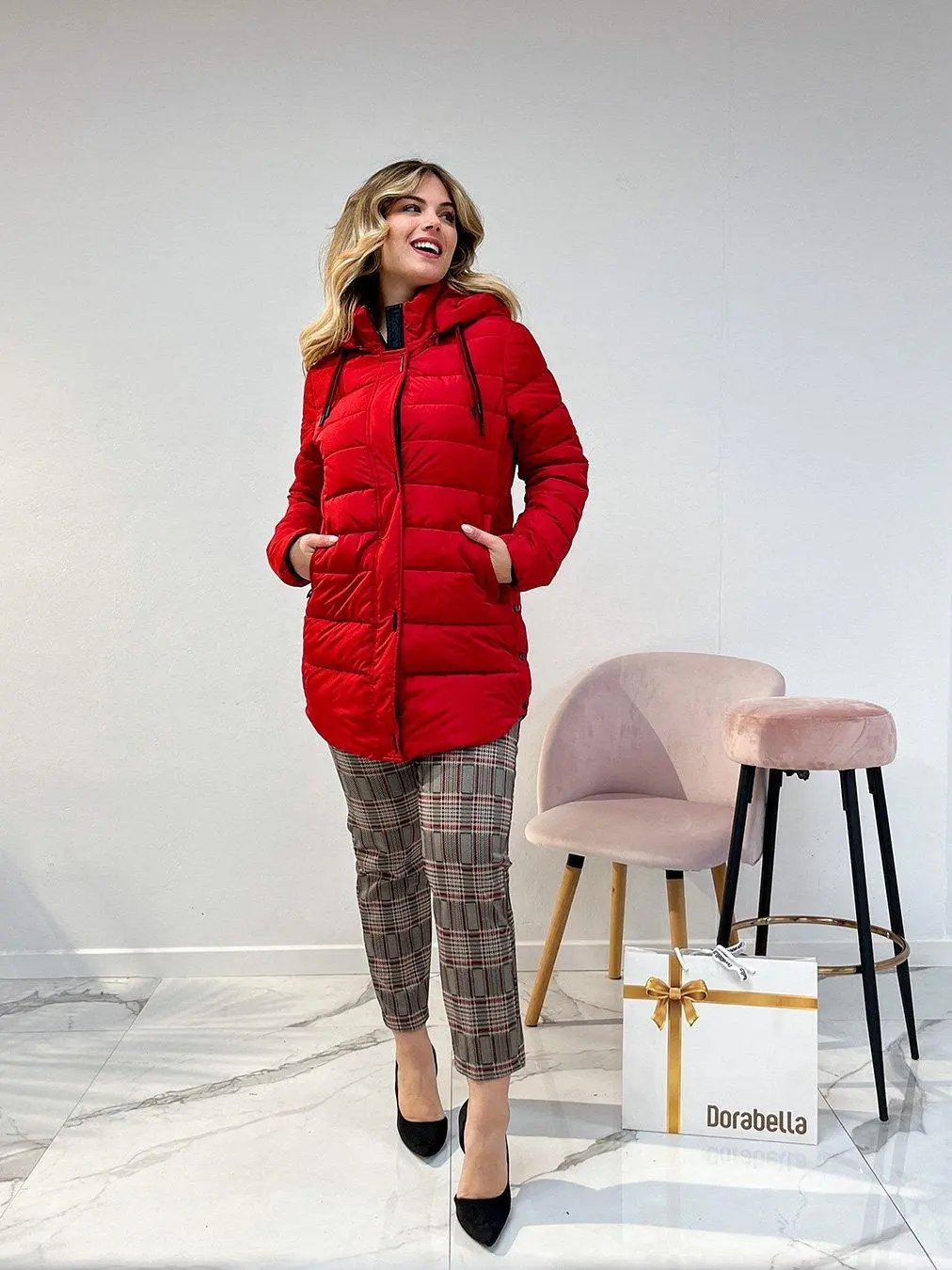 Pantalone fantasia ROSSO