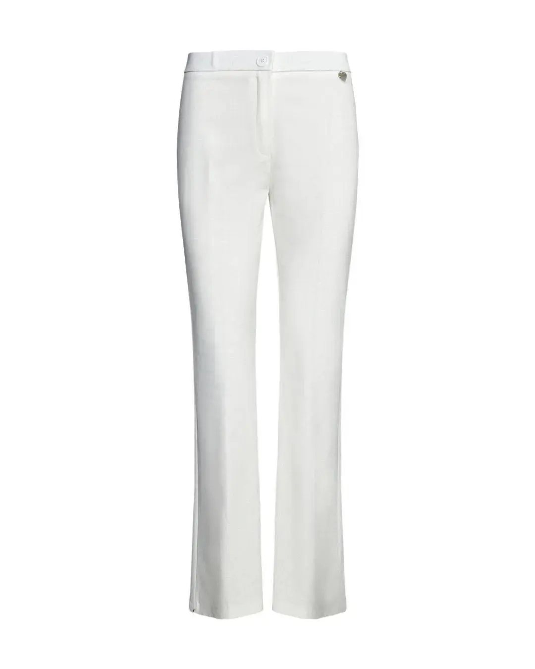 Pantalone zampetta in punto Milano BIANCO