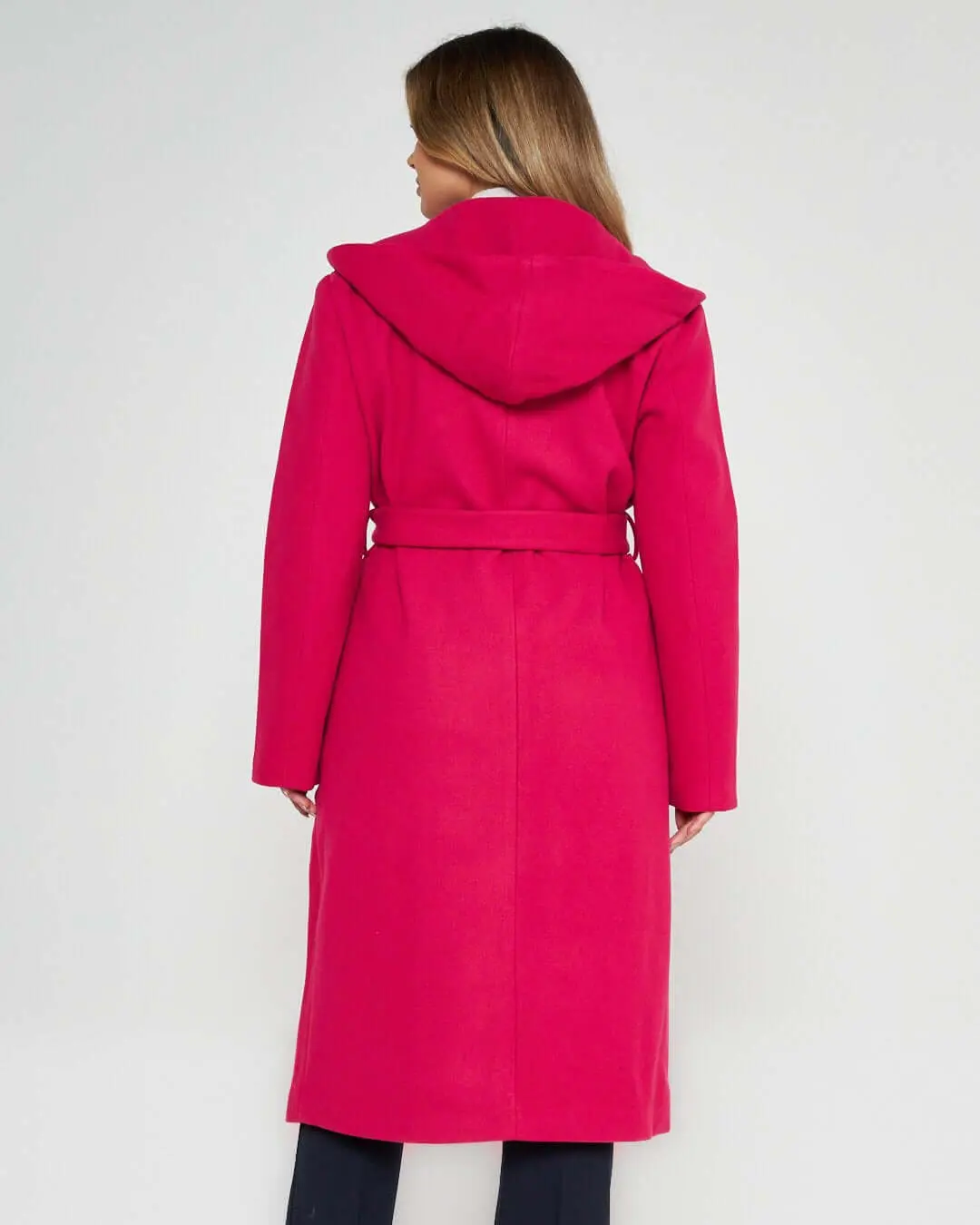 Cappotto accappatoio con cappuccio FUXIA - Image 4