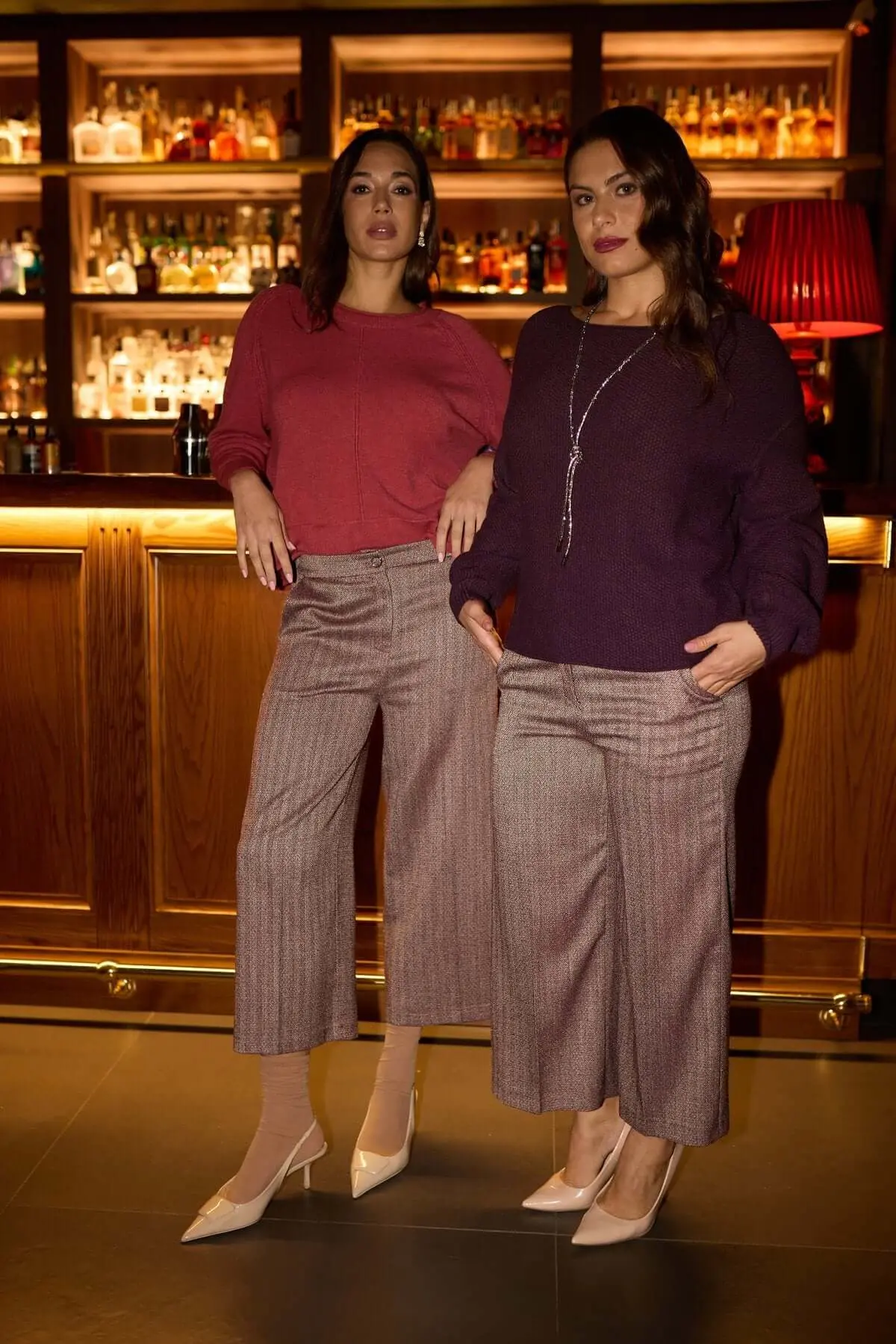 Pantaloni culotte con motivo resca MALVA - Image 6