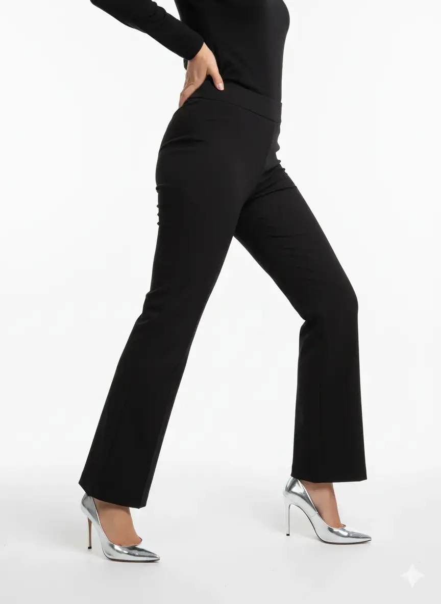 Pantalone flare con bustino elastico - Comfy® - Image 2