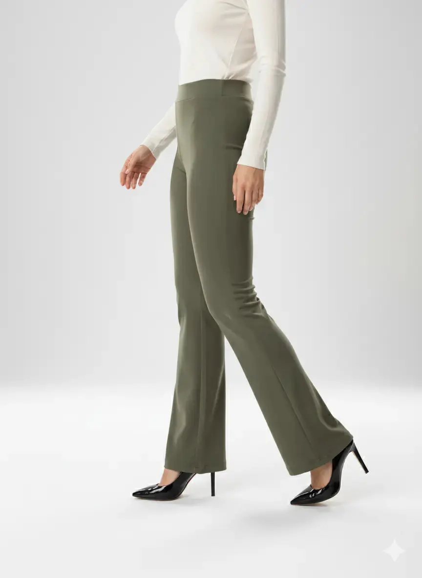 Pantalone flare con bustino elastico - Comfy® - Image 29