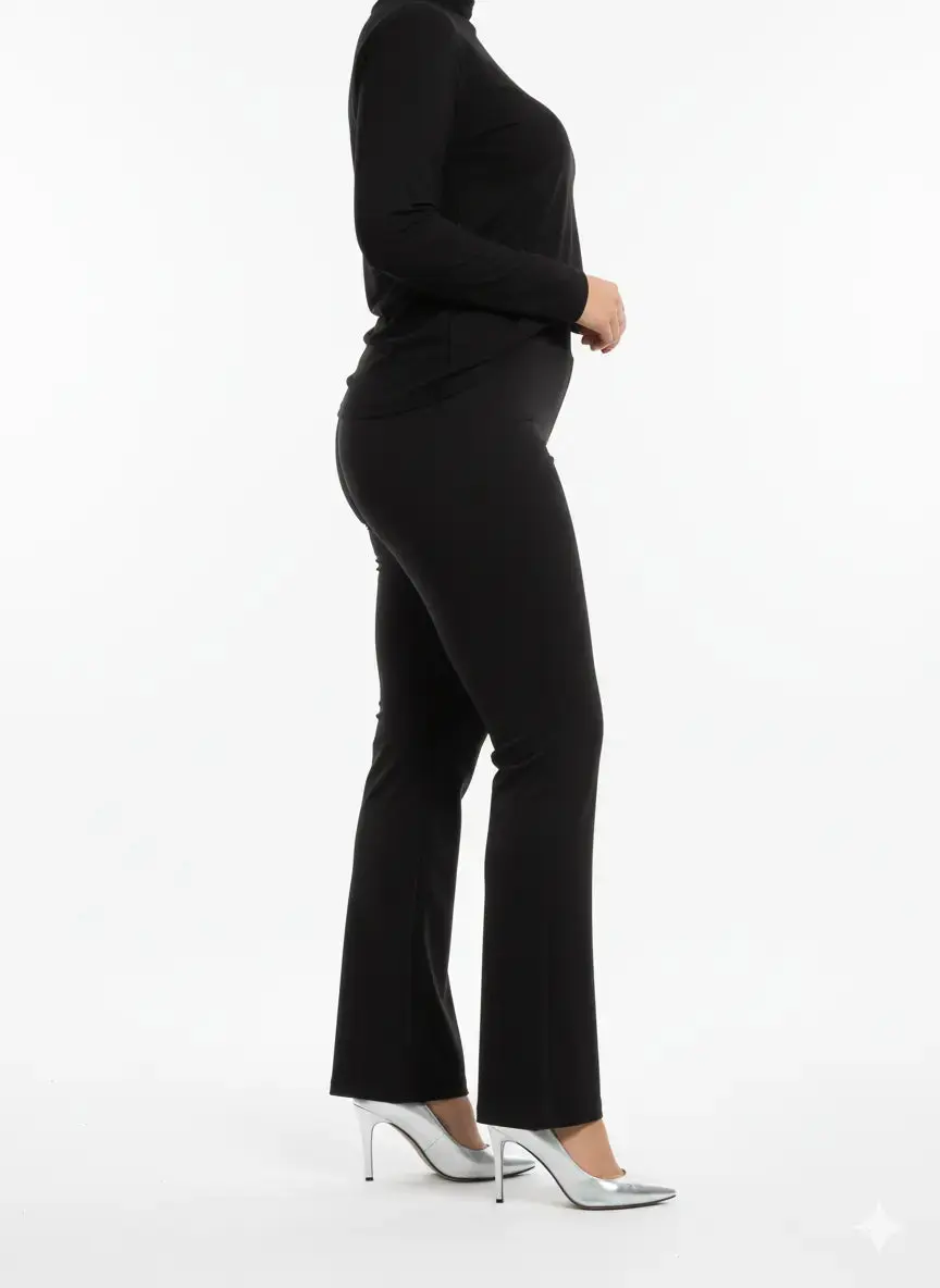 Pantalone flare con bustino elastico - Comfy® - Image 4