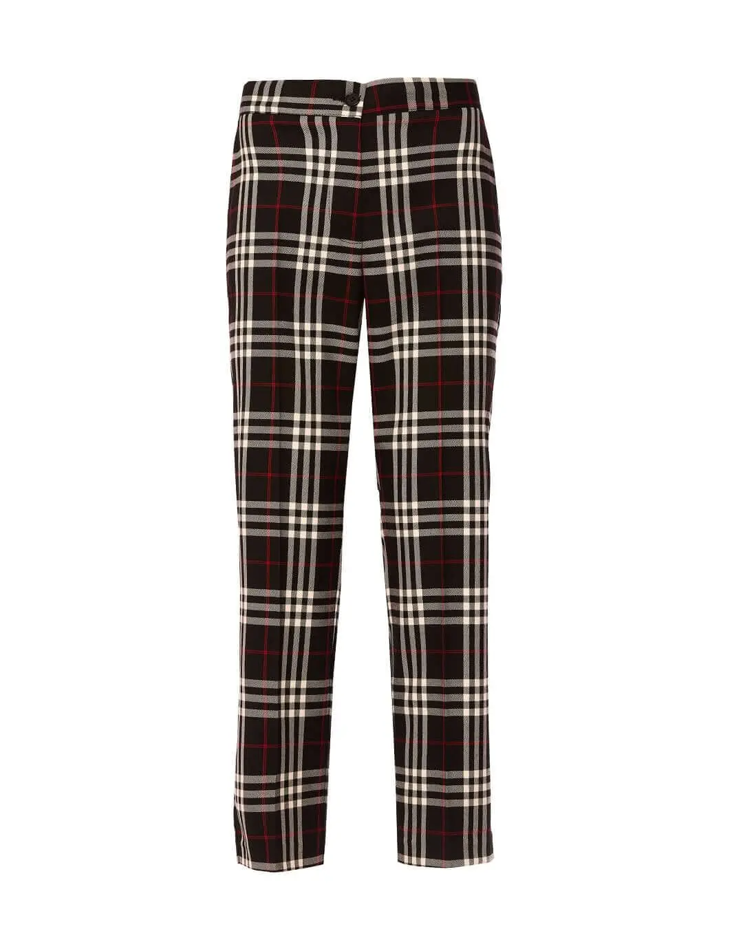 Pantaloni slim fit in tartan ROSSO - Image 2
