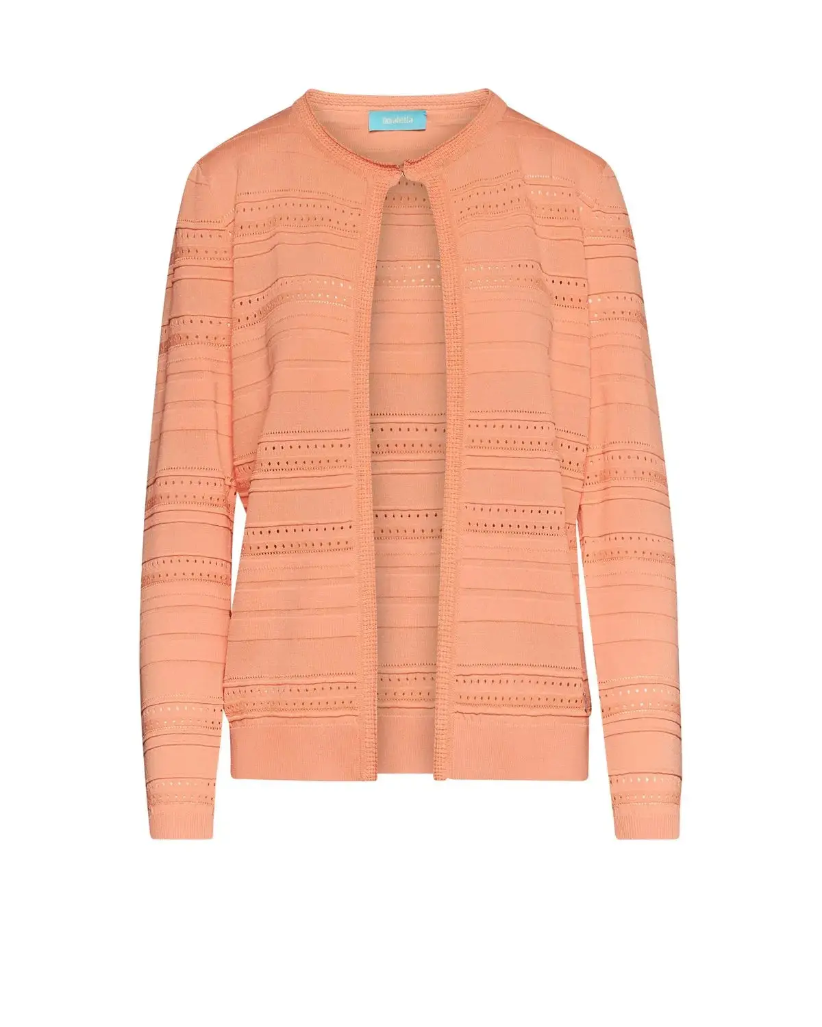 Cardigan senza bottoni con trafori all over PESCA