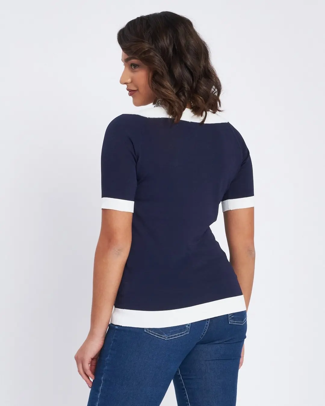 Maglia a pois con cinturino pendente BIANCO - Image 4