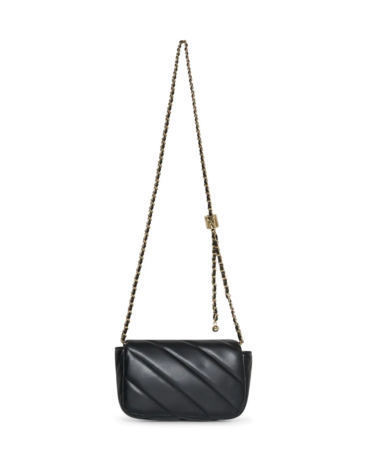 Mini bag con tracolla a catena intrecciata NERO - Image 3
