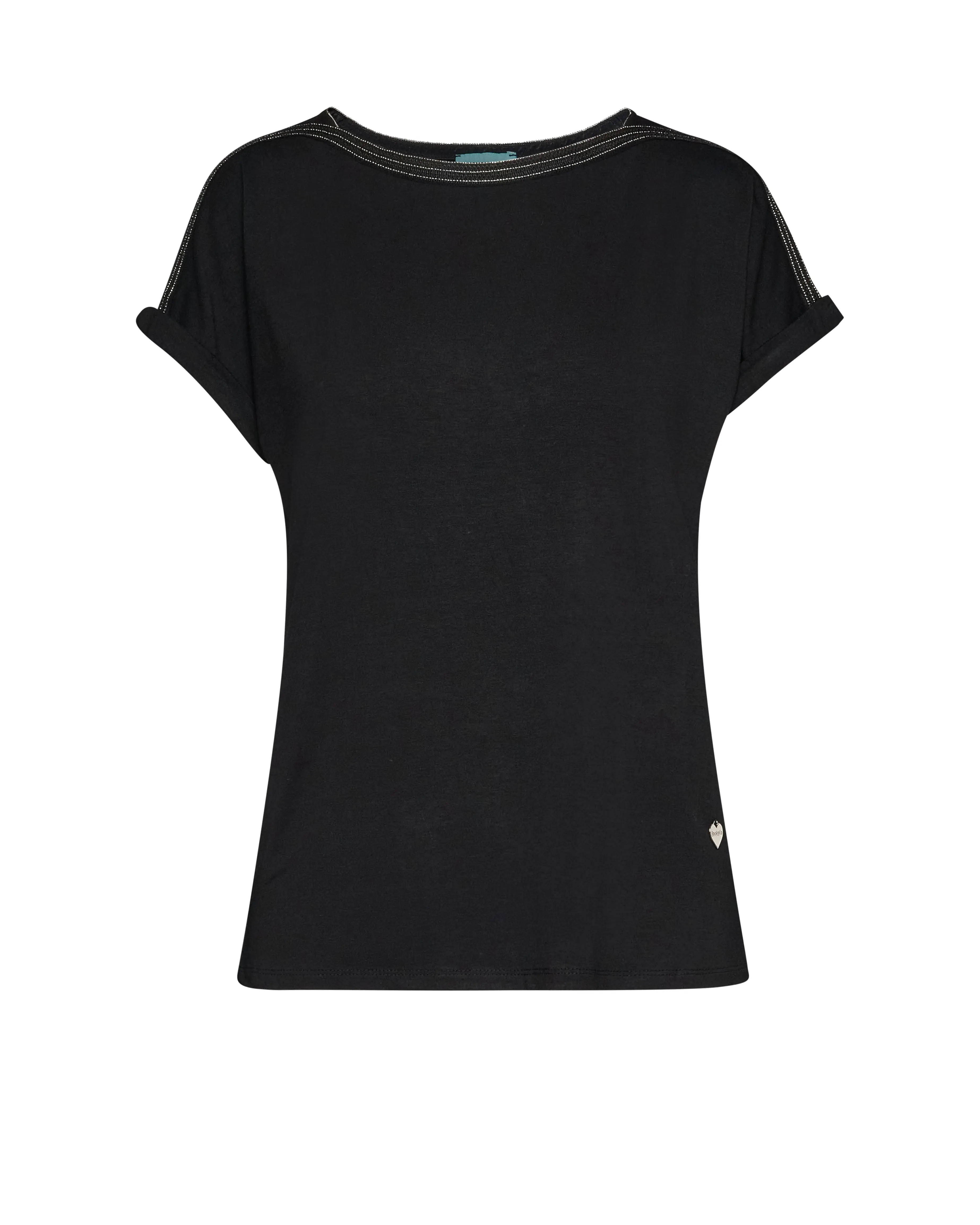 T-shirt con carre' e microchain applicata - Image 7