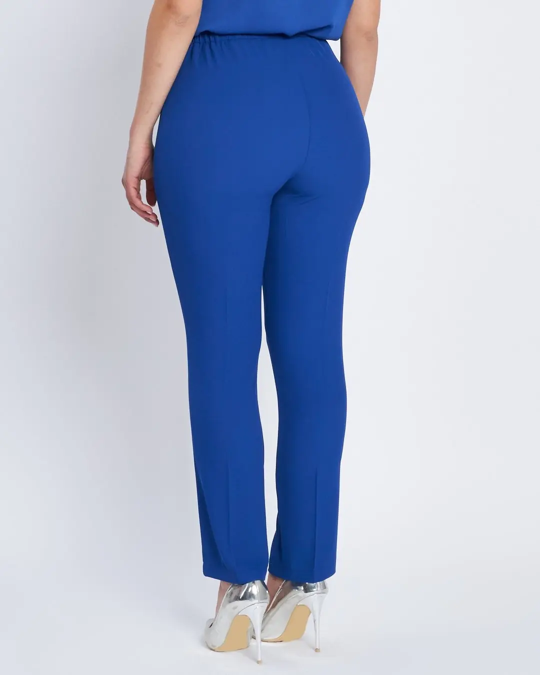 Pantalone in cady a gamba dritta BLU CHINA - Image 3