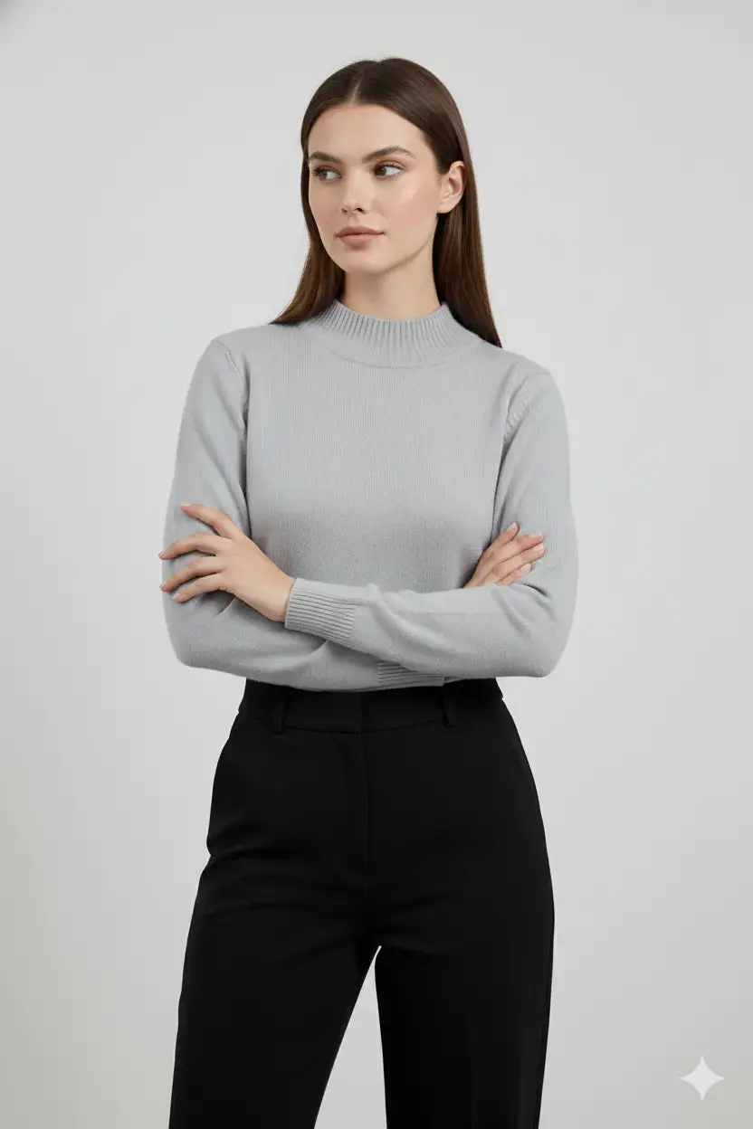 Maglia a mezzo collo con spacchi - Image 2