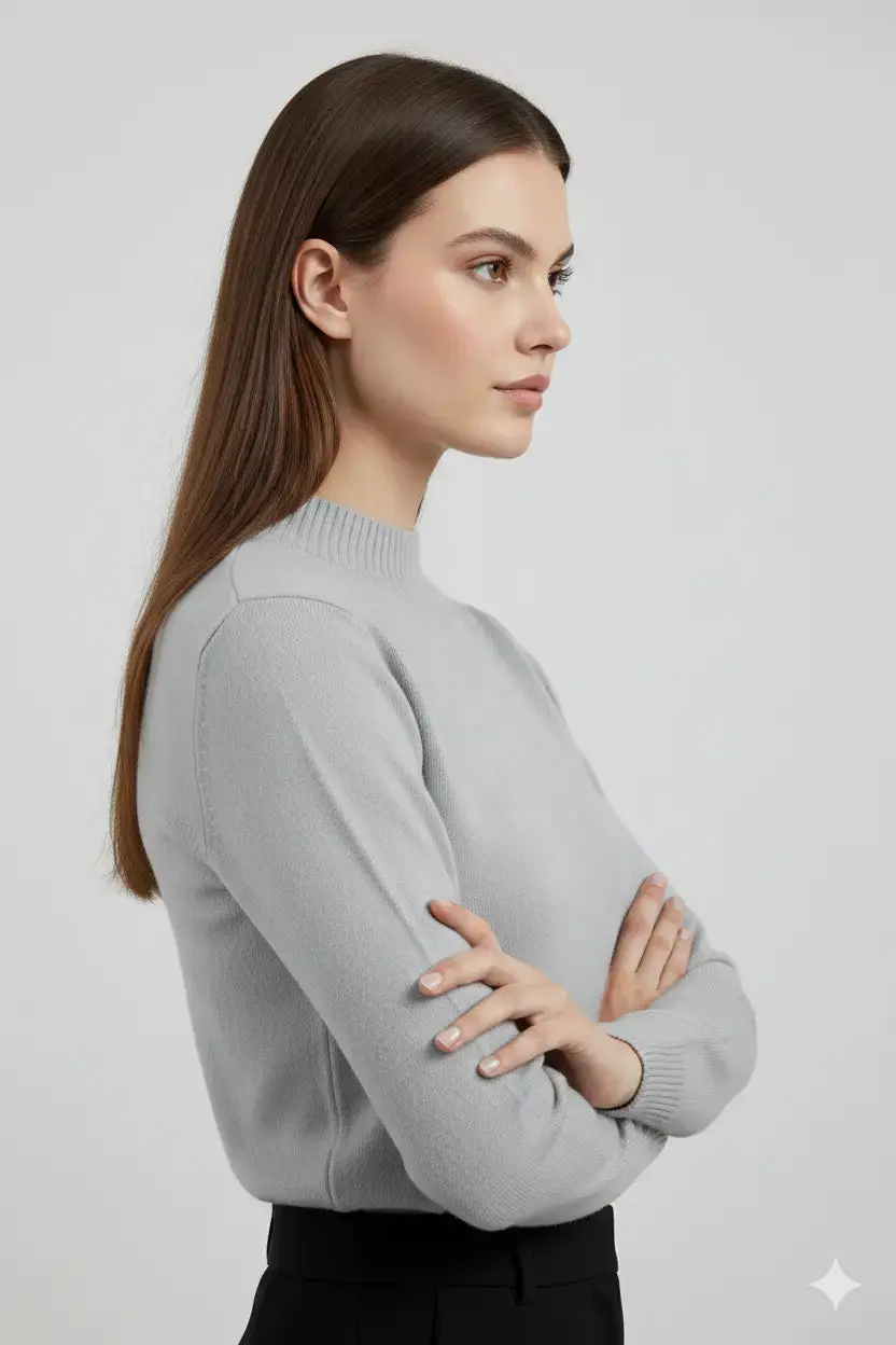 Maglia a mezzo collo con spacchi - Image 4