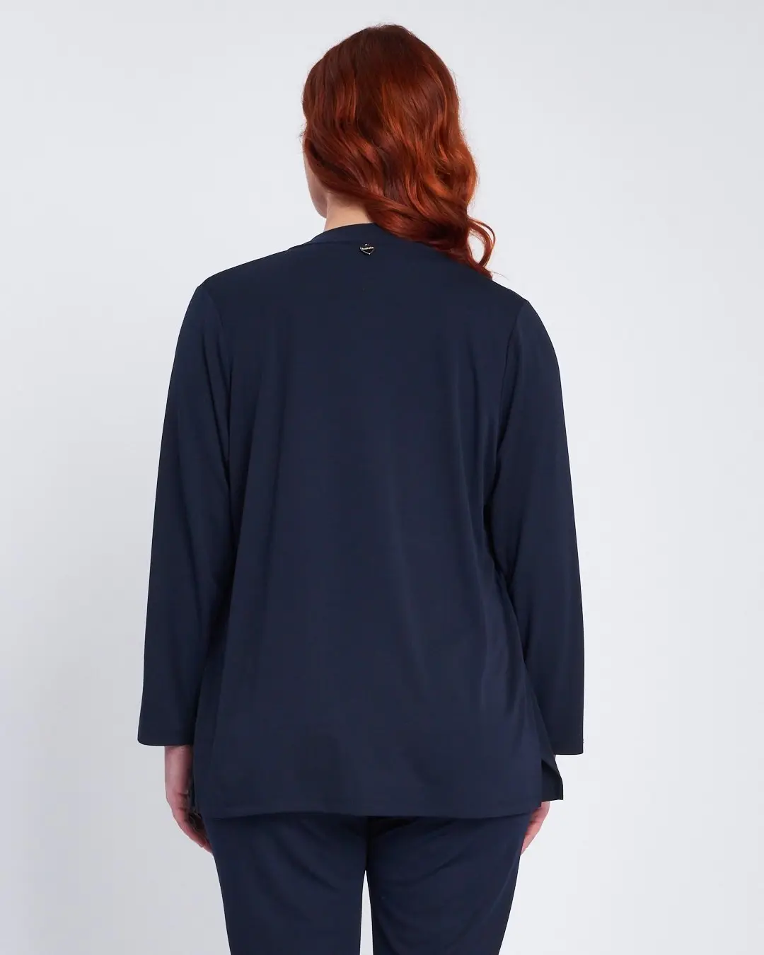 Twinset con spolvero e top bicolor BLU - Image 4