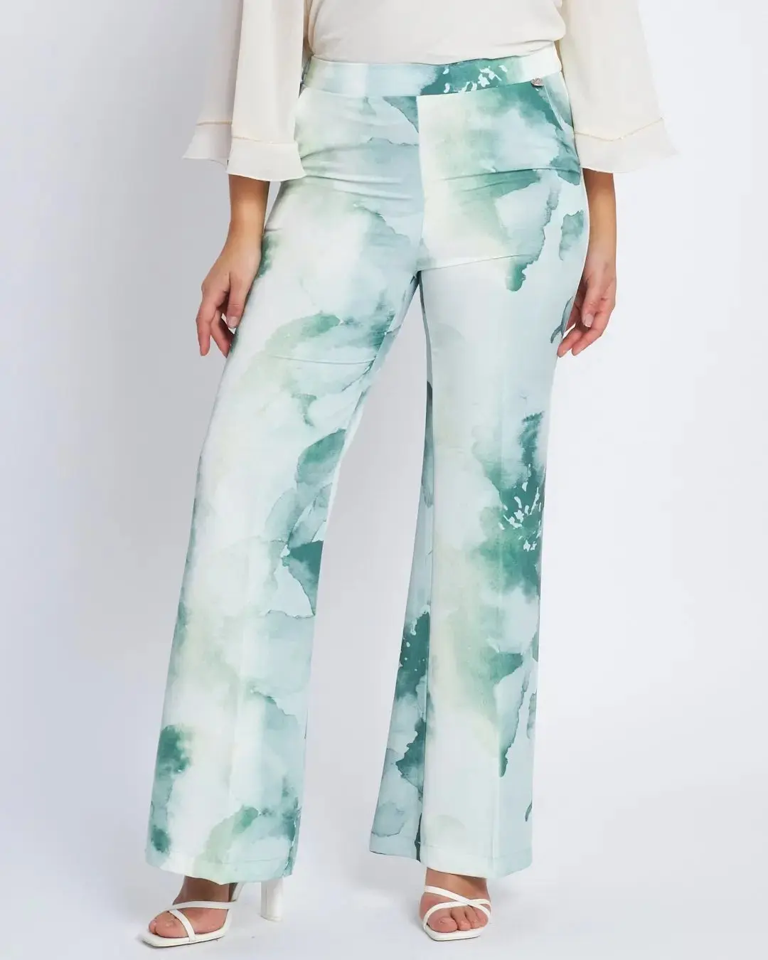 Pantaloni flare a fantasia ALOE - Image 2