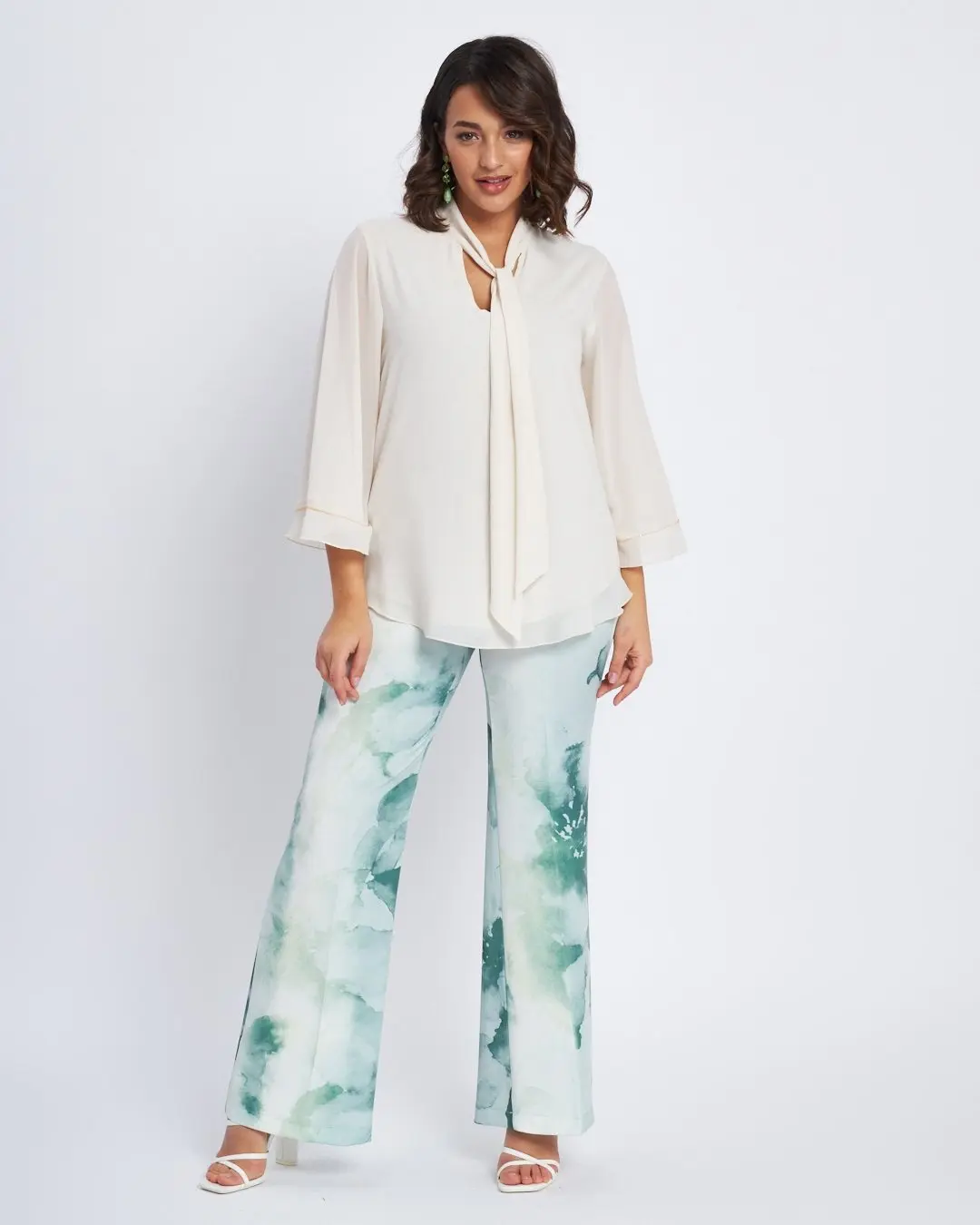 Pantaloni flare a fantasia ALOE - Image 4
