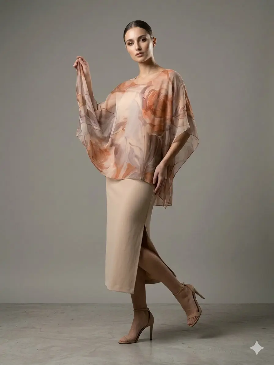 Abito bi-materiale - Image 3