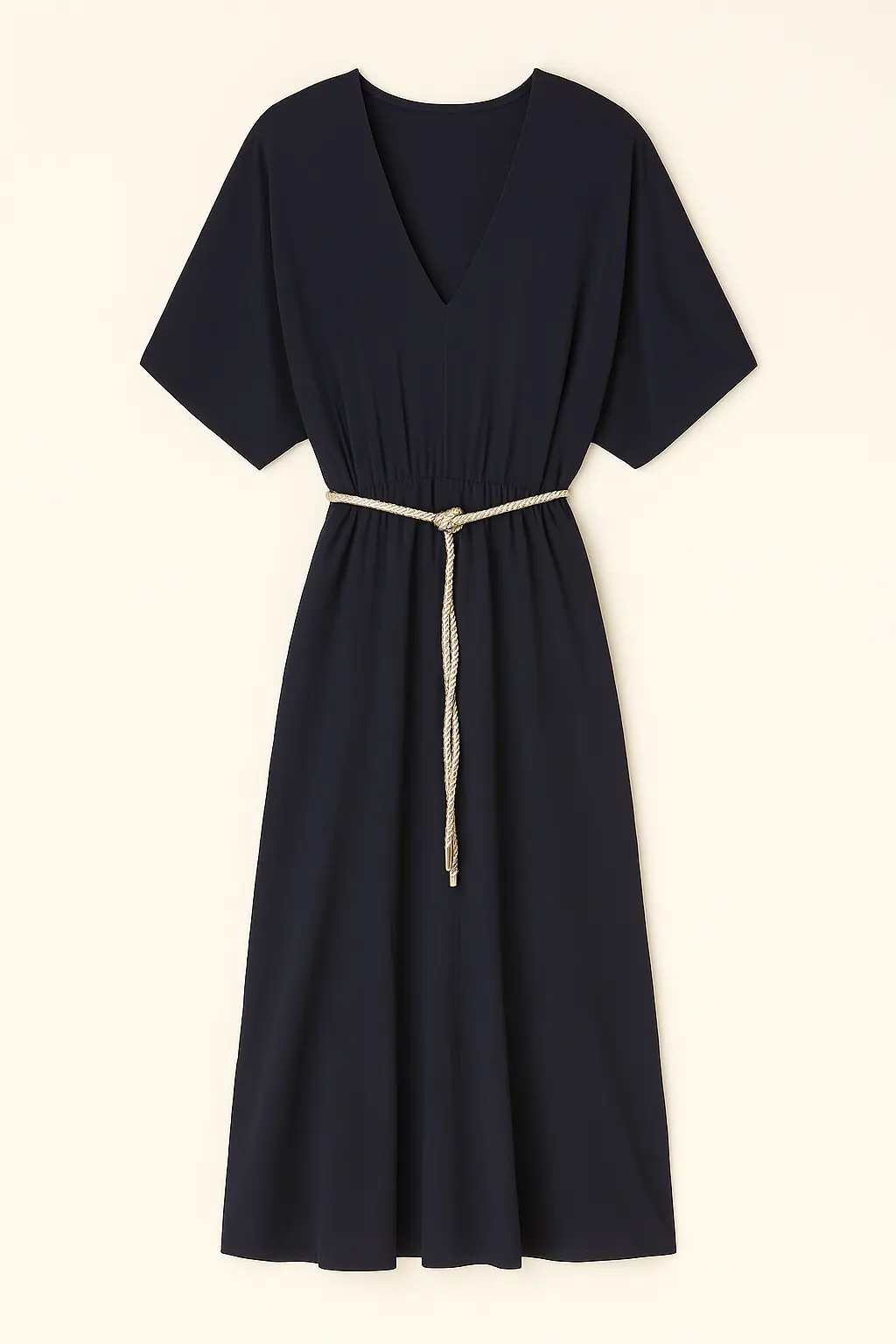 Abito kimono con scollo a V e cintura - Image 5