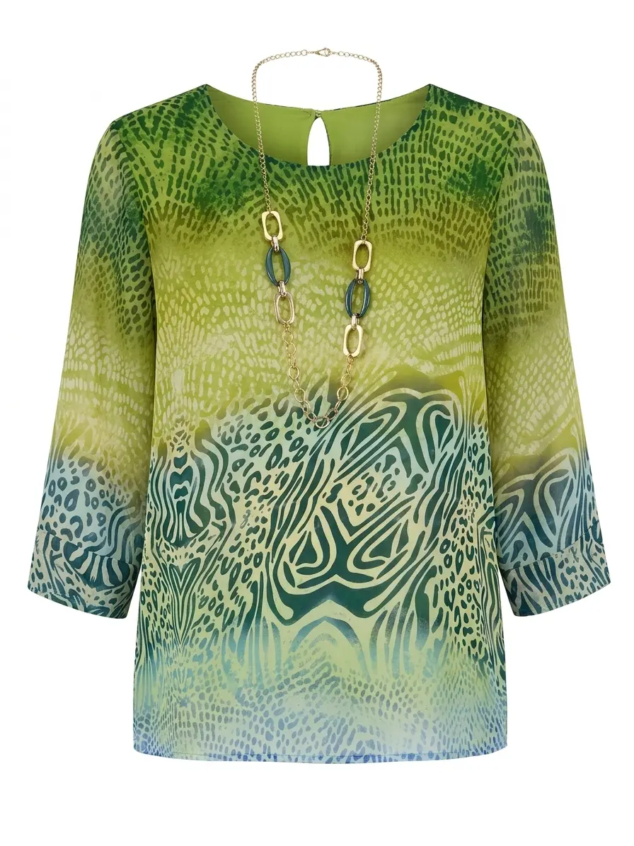Blusa con collana