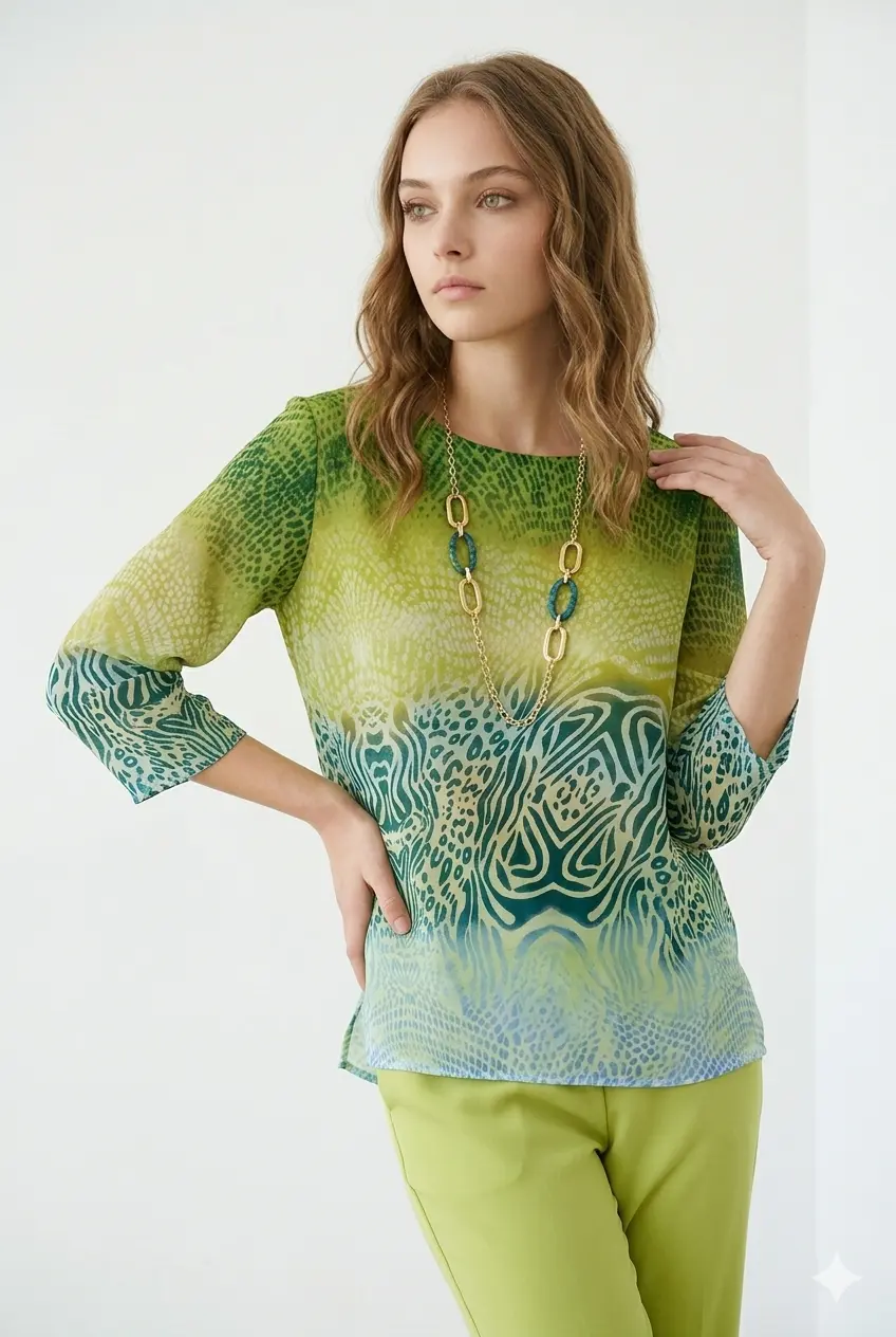 Blusa con collana - Image 2