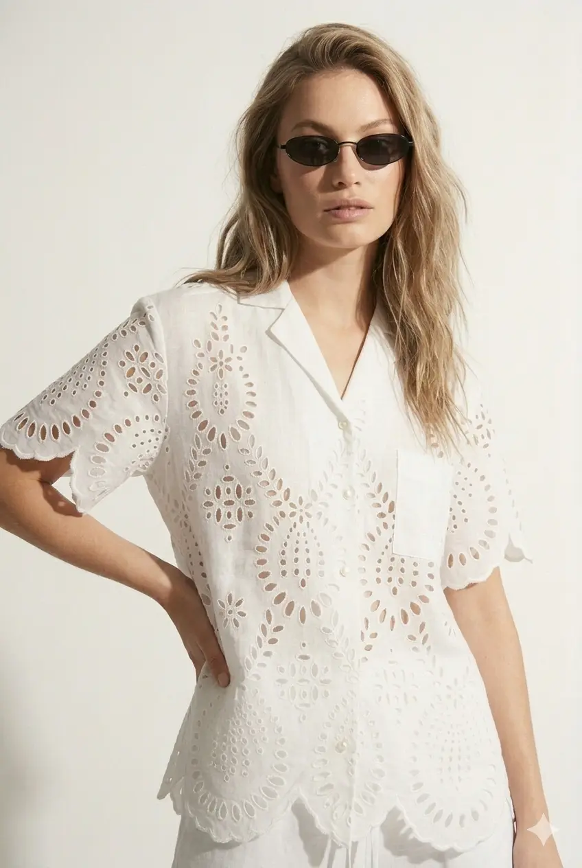 Camicia in Pizzo Sangallo - Image 3