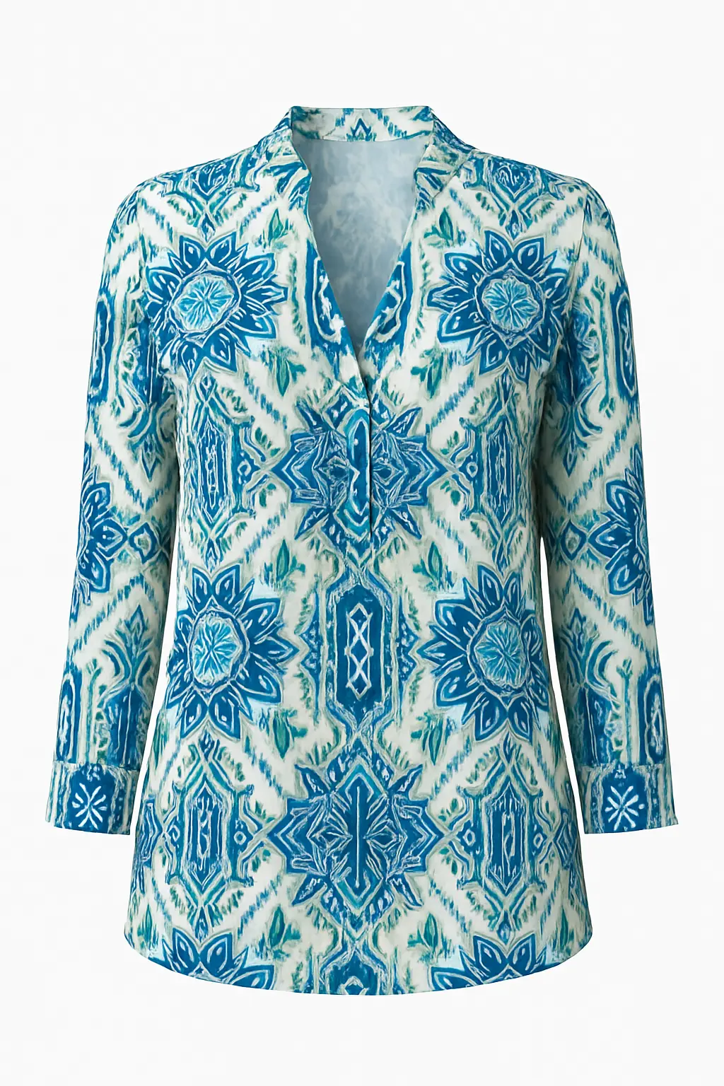 Camicia in viscosa stampata all over - Image 12