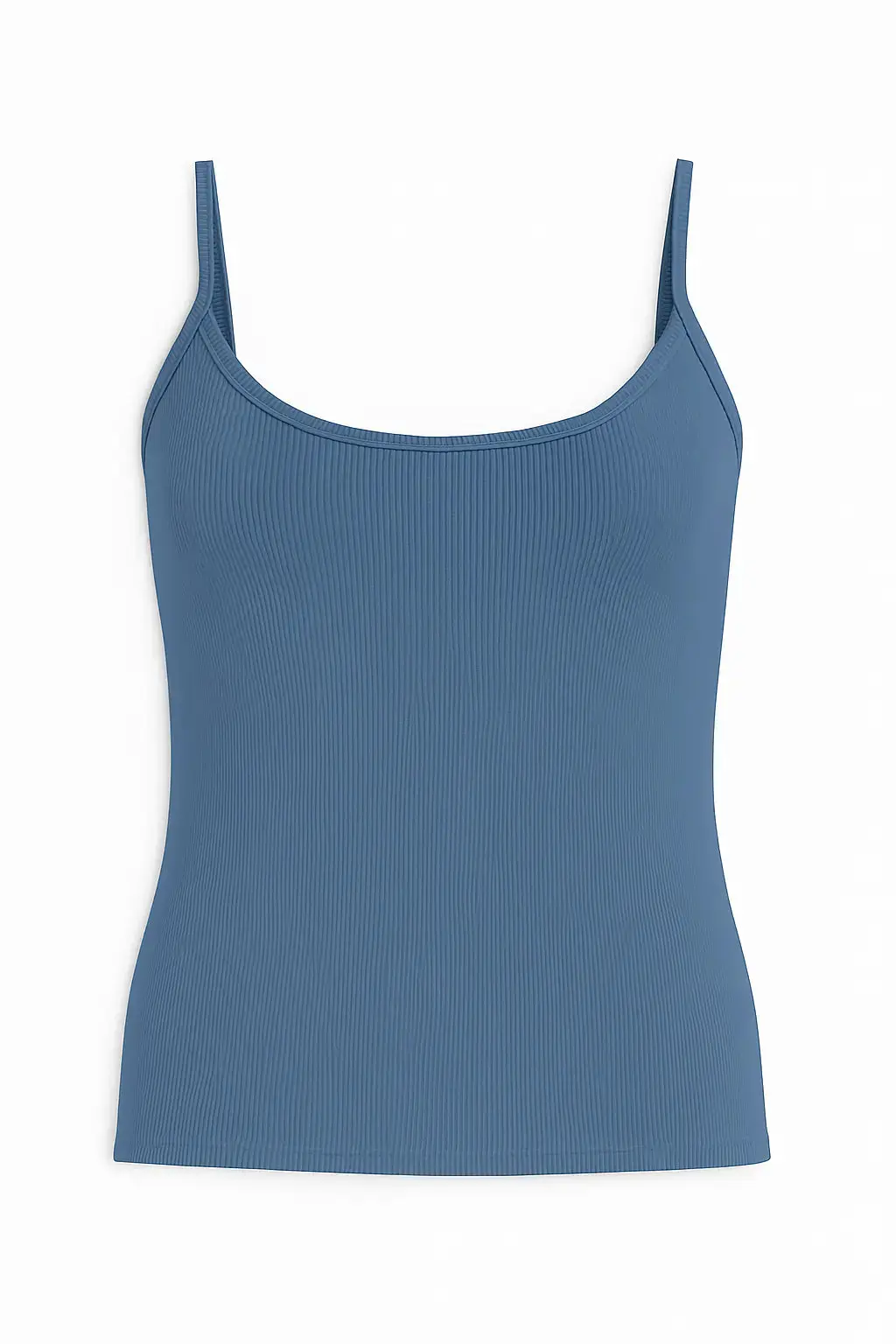 Canotta slim fit a bretelline in costina - Image 13