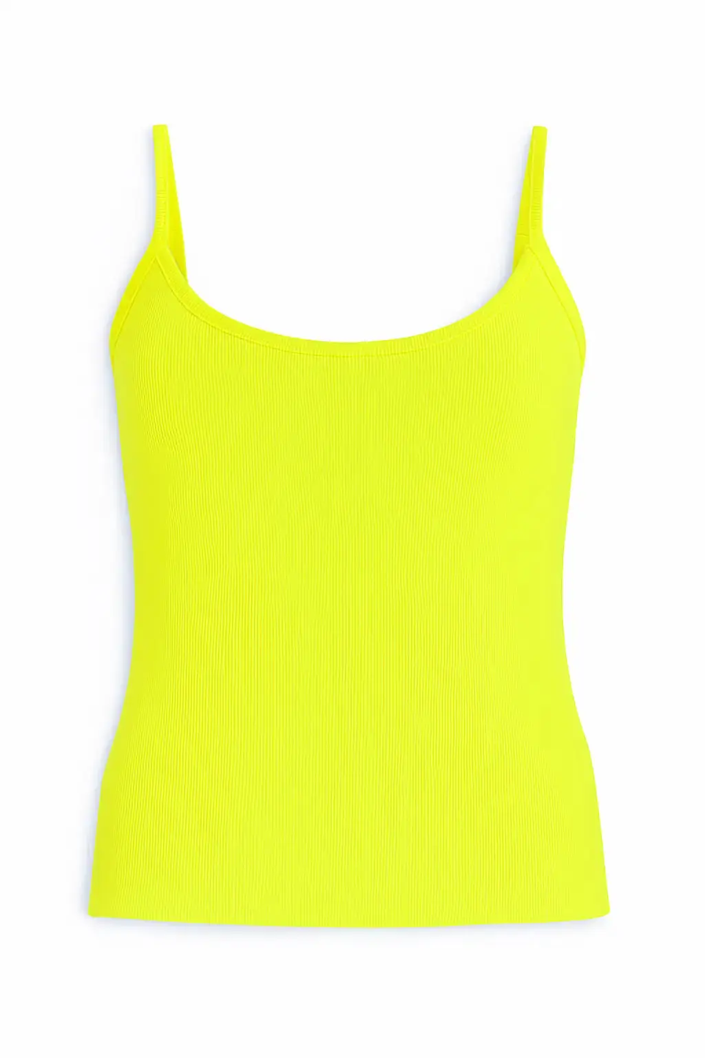 Canotta slim fit a bretelline in costina - Image 3