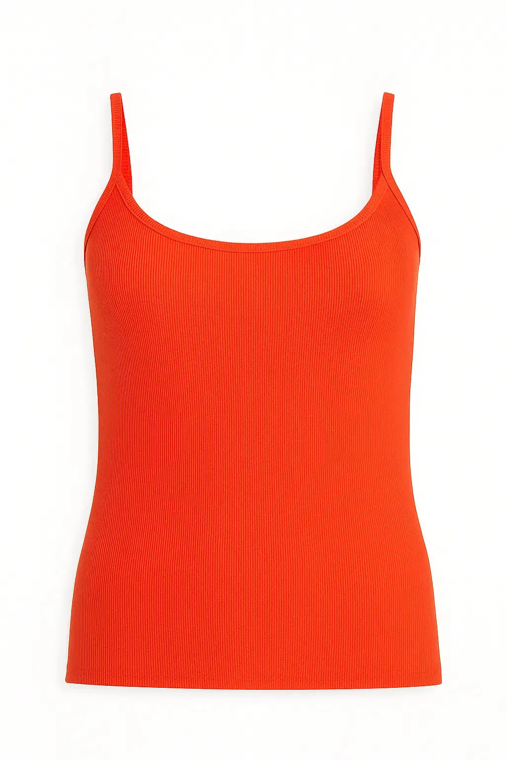 Canotta slim fit a bretelline in costina - Image 4
