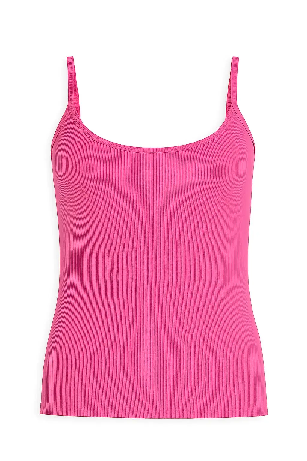 Canotta slim fit a bretelline in costina - Image 7