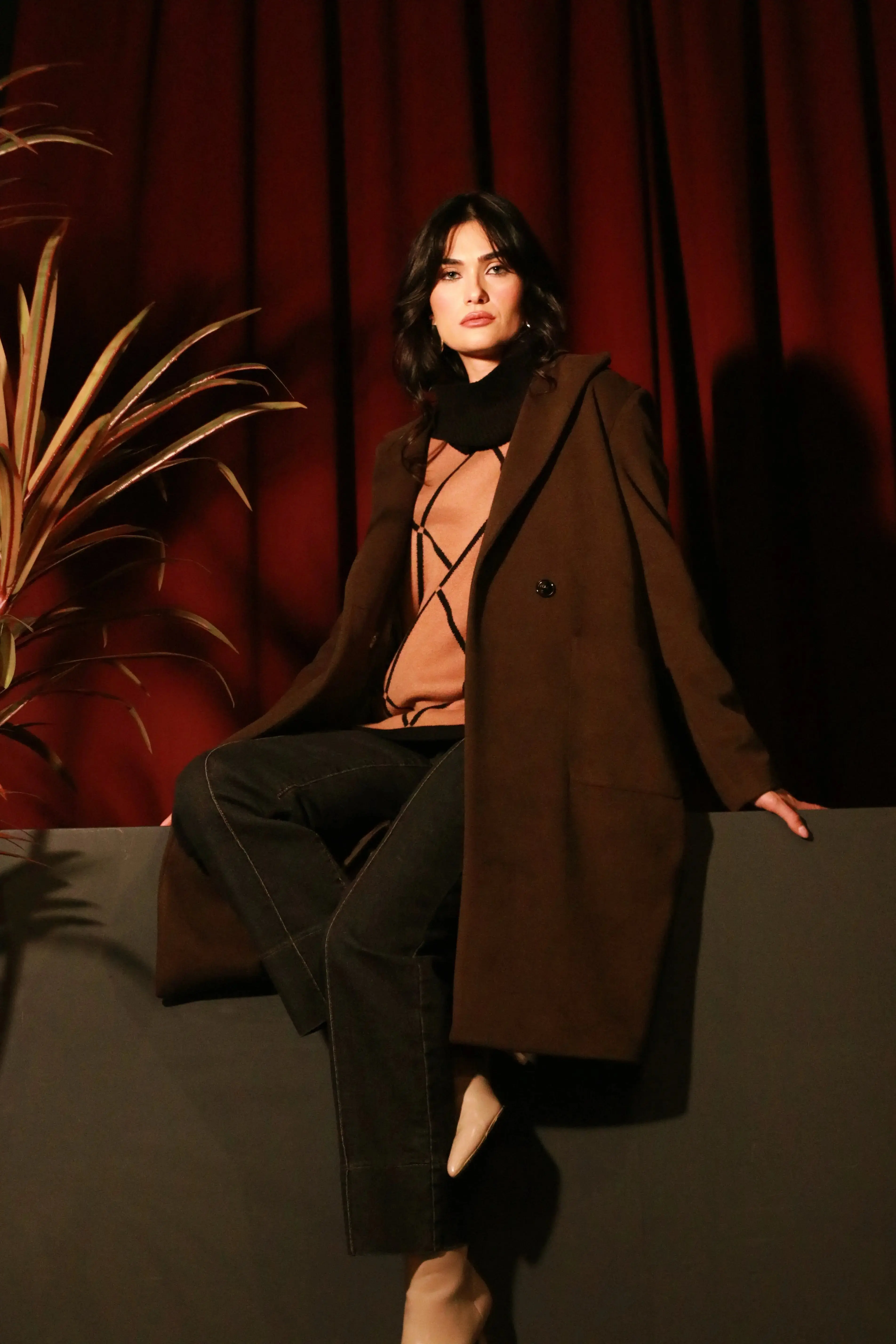 Cappotto lungo con tasche - Image 3