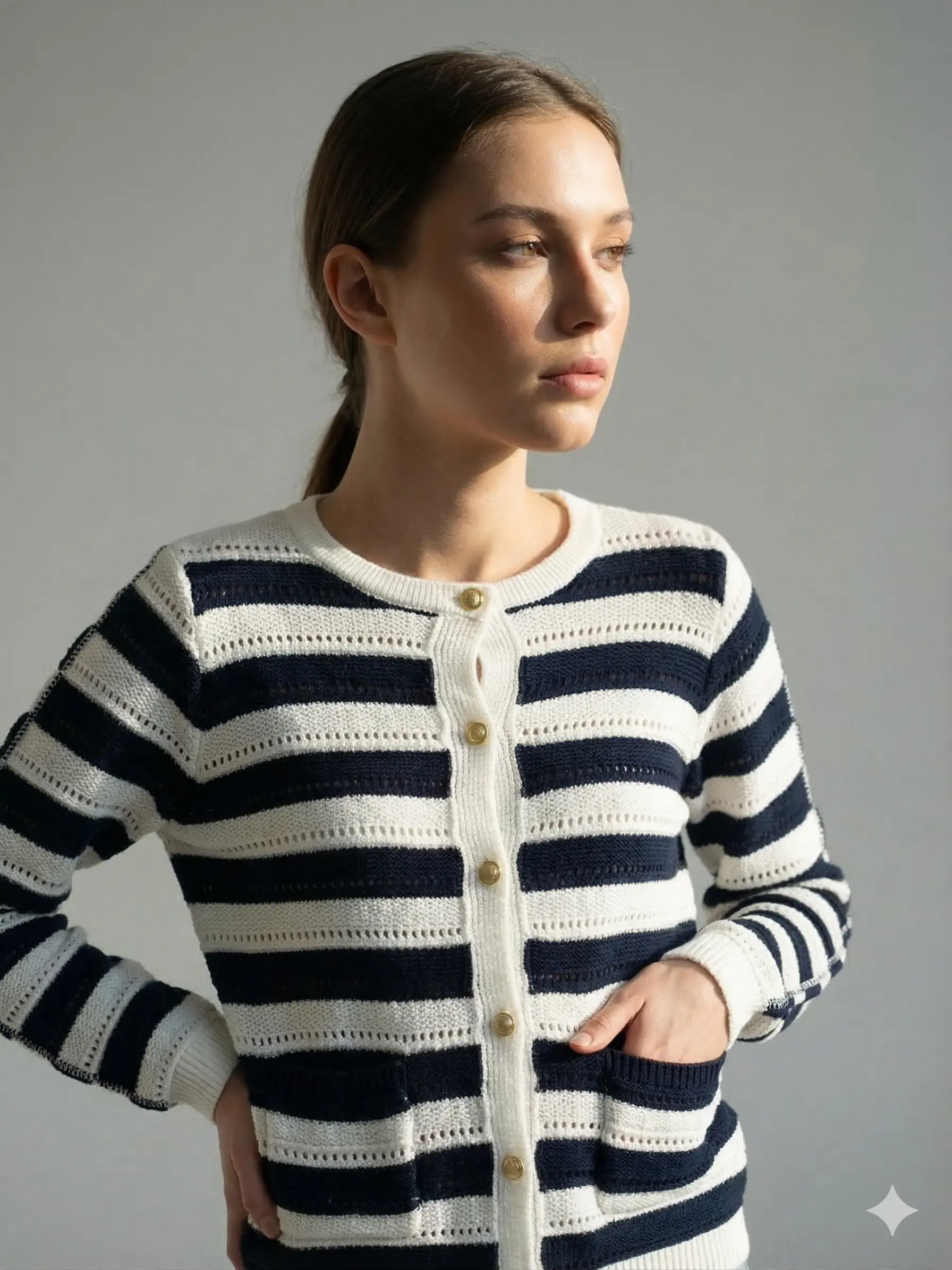 Cardigan a righe - Image 4