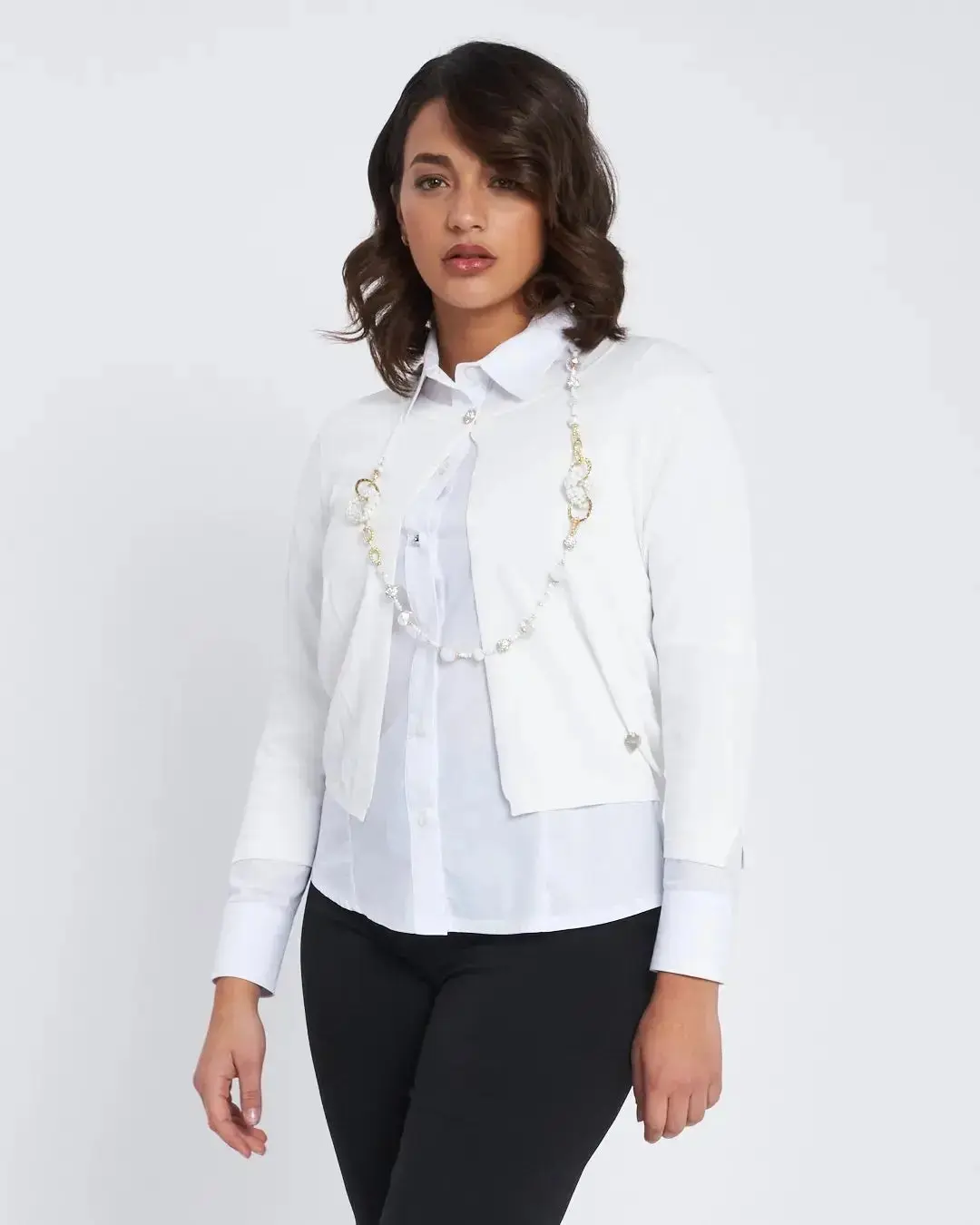 Cardigan con bottone gioiello - Image 10