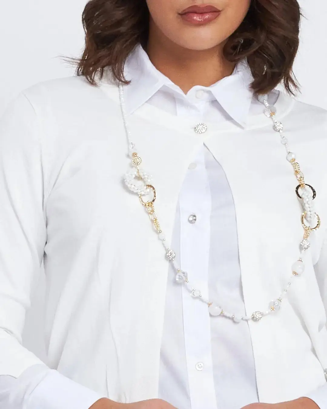 Cardigan con bottone gioiello - Image 11