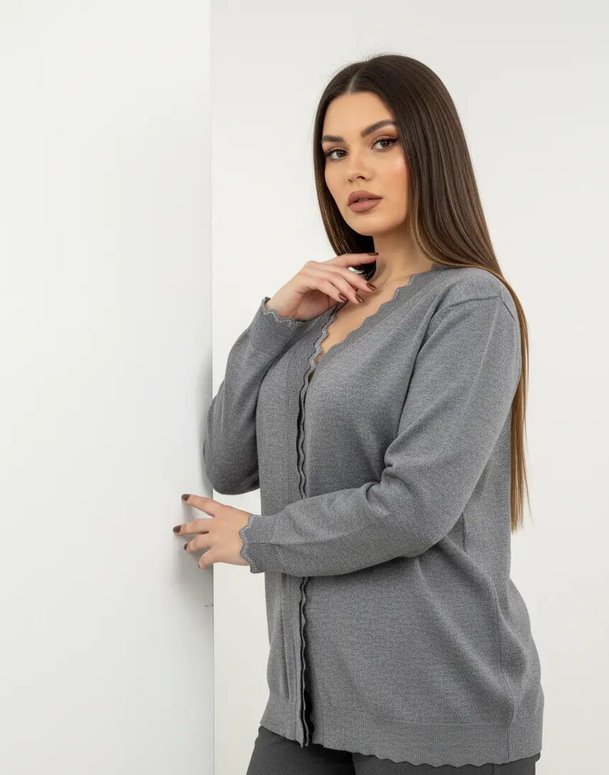 Cardigan con profilo lurex - Image 7