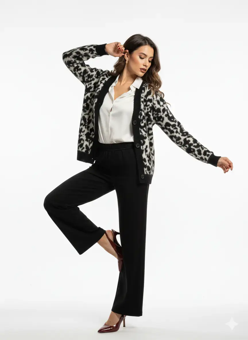Cardigan fantasia filo pelosino - Image 4