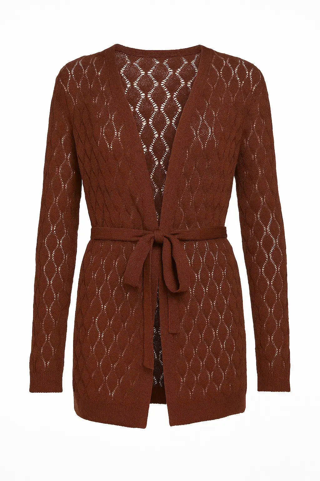 Cardigan traforato con fusciacca