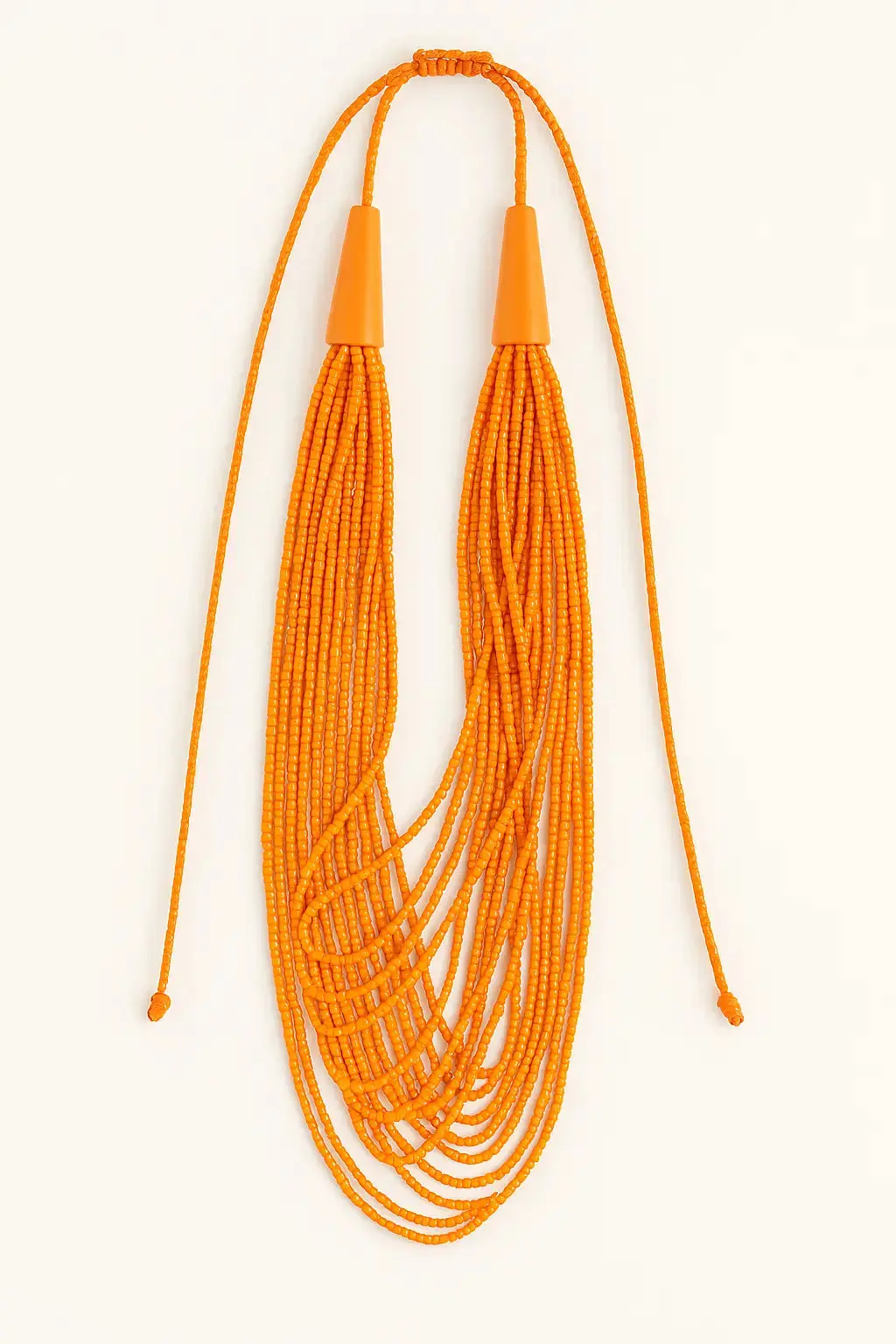Collana multifilo regolabile con micro perline
