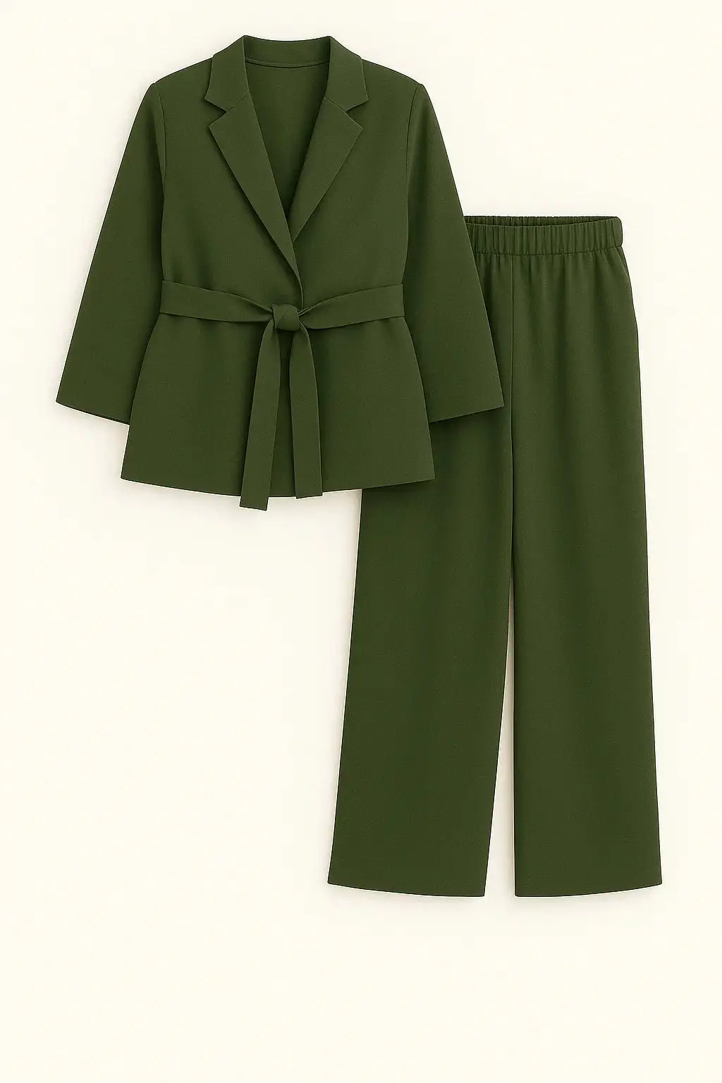 Completo spolvero con spalline interne e pantalone palazzo con bustino elastico - Image 10