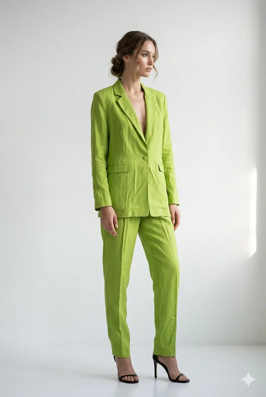 Pantalone con bottone