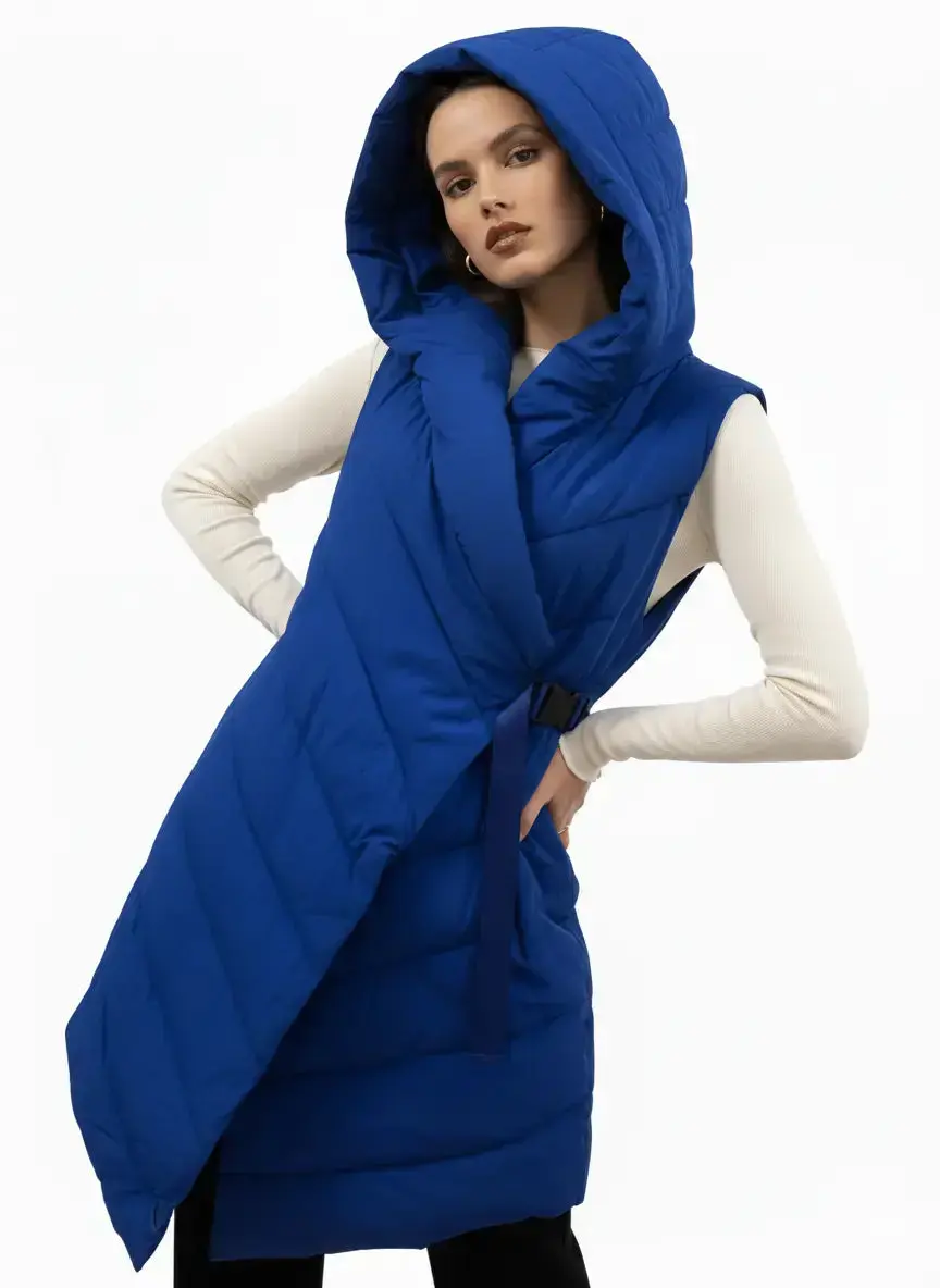 Gilet imbottito con cappuccio - Image 4