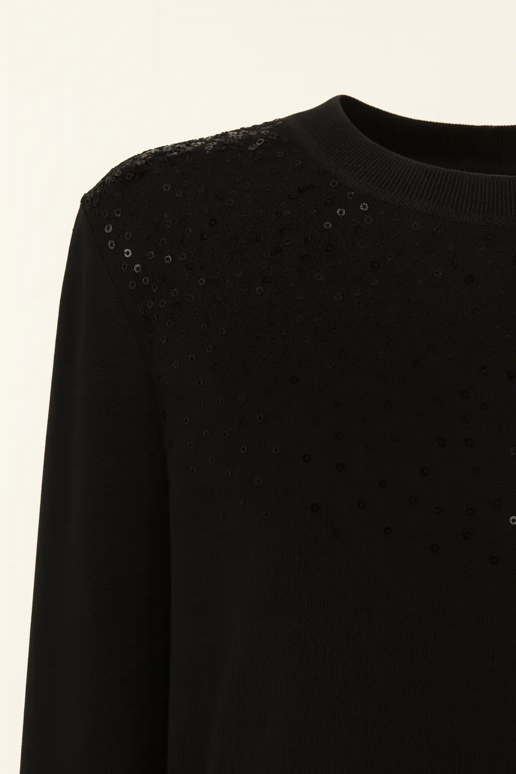 Girocollo con applicazione di paillettes - Image 9