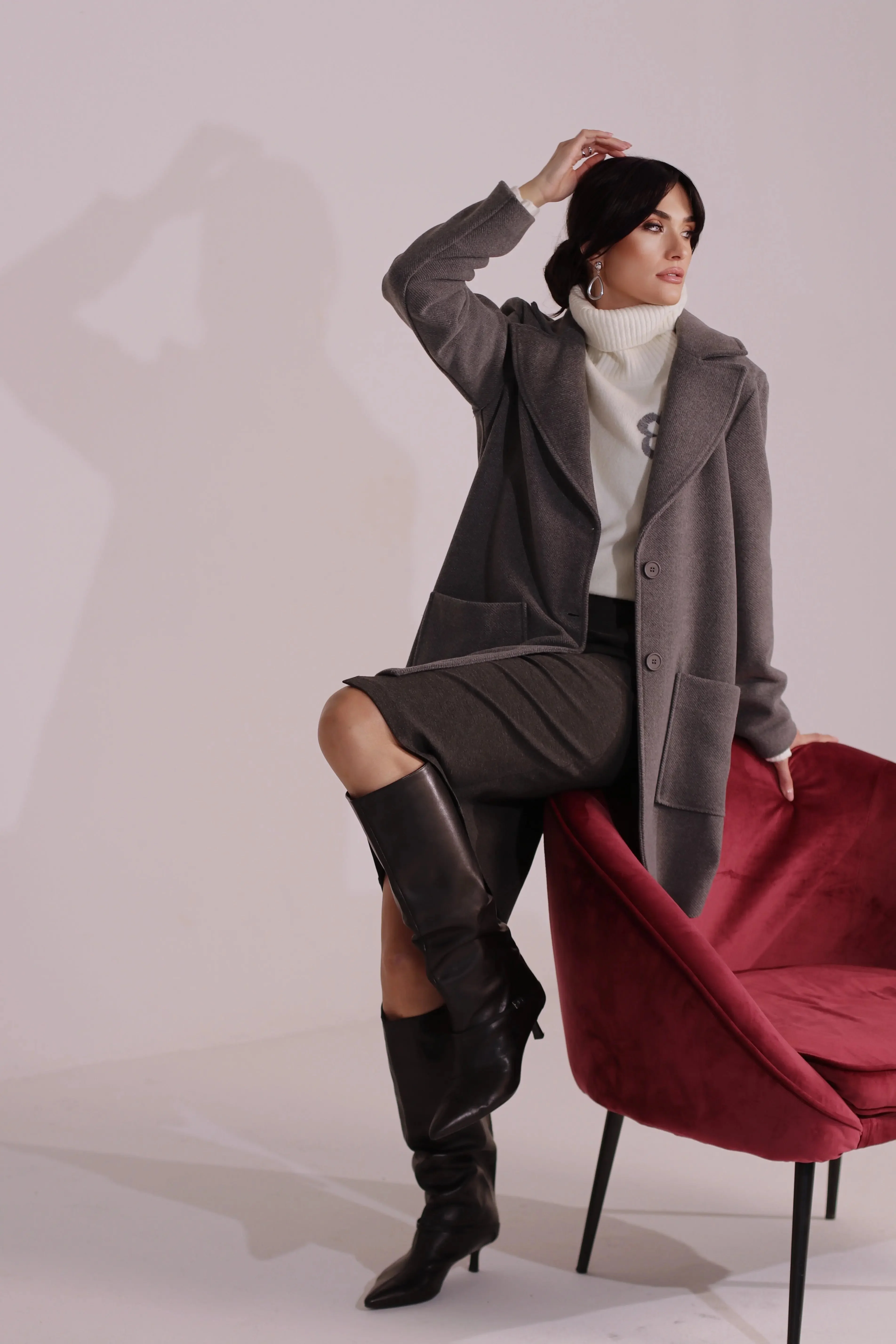 Gonna tubino con spacco frontale - Image 3