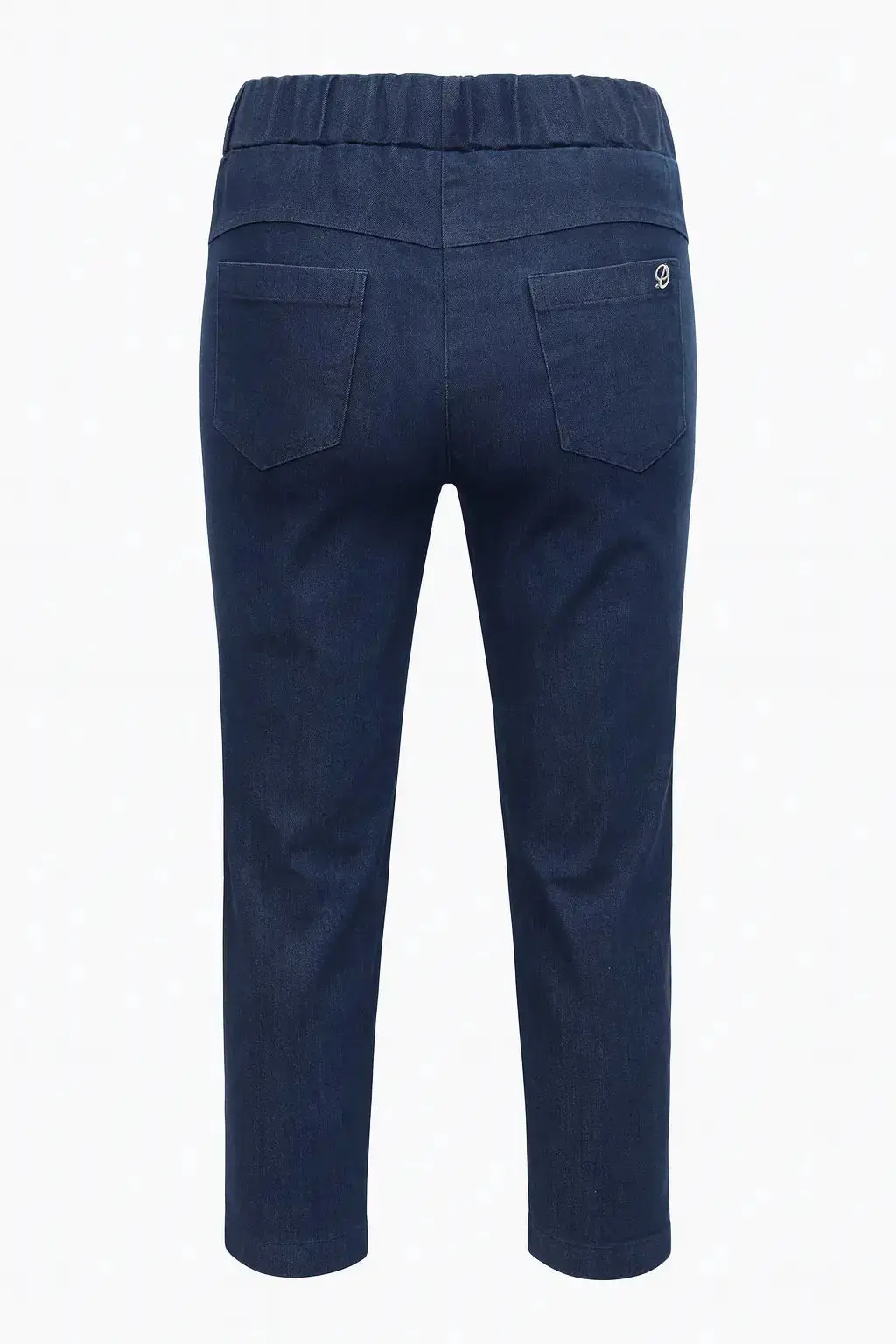 Jeans con bustino elastico e gamba dritta - Image 3