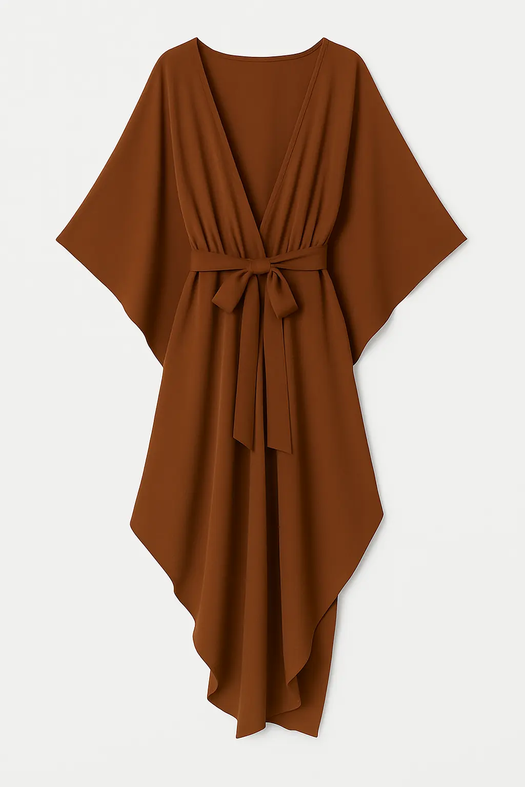 Kimono copricostume asimmetrico con fusciacca - Image 4
