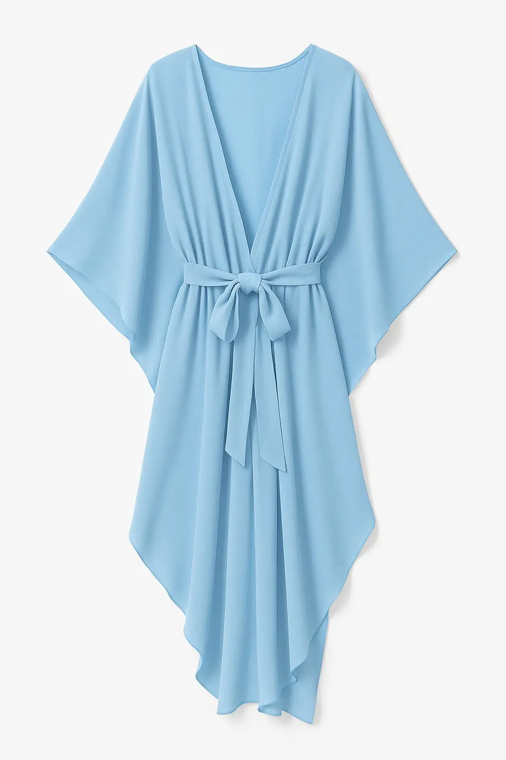 Kimono copricostume asimmetrico con fusciacca - Image 6