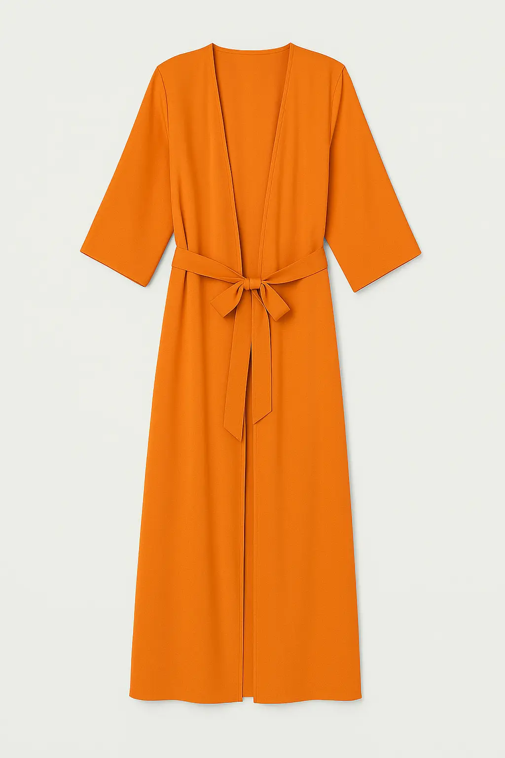 Kimono copricostume in georgette con fusciacca - Image 3