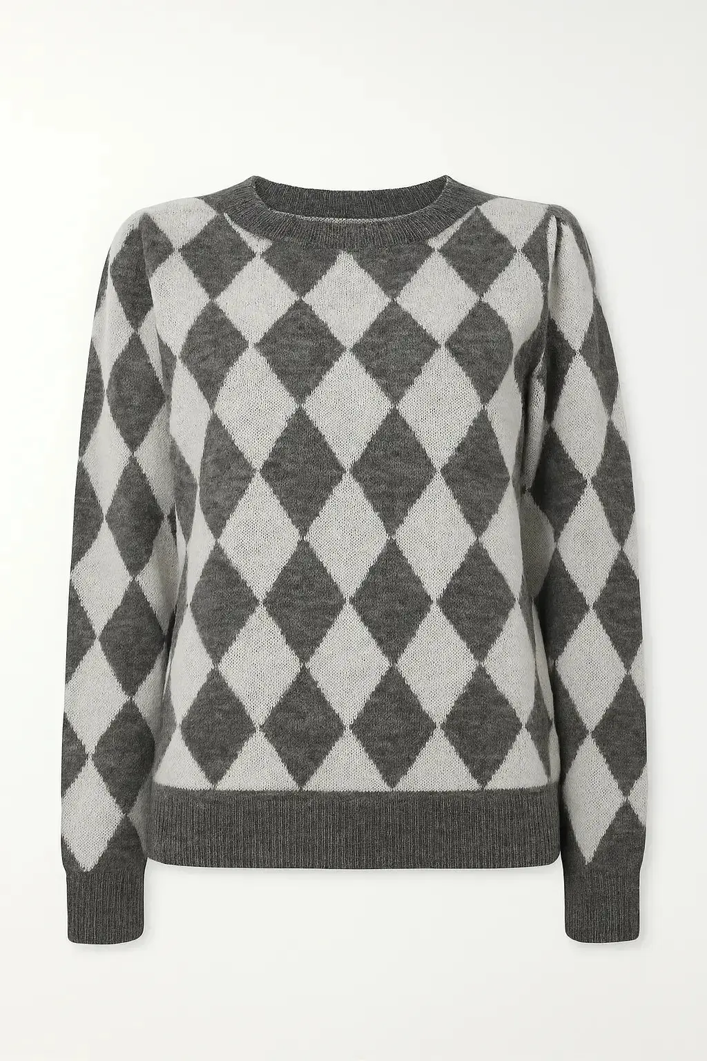 Maglia girocollo con rombi