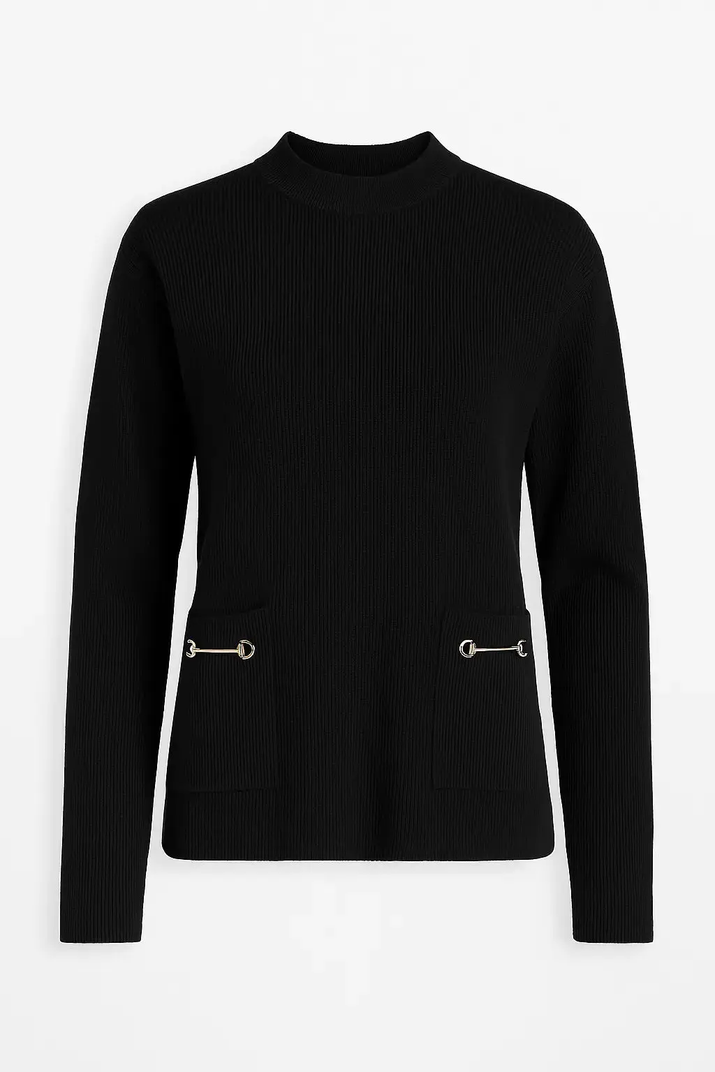 Maglia lupetto a costina con accessori - Image 11