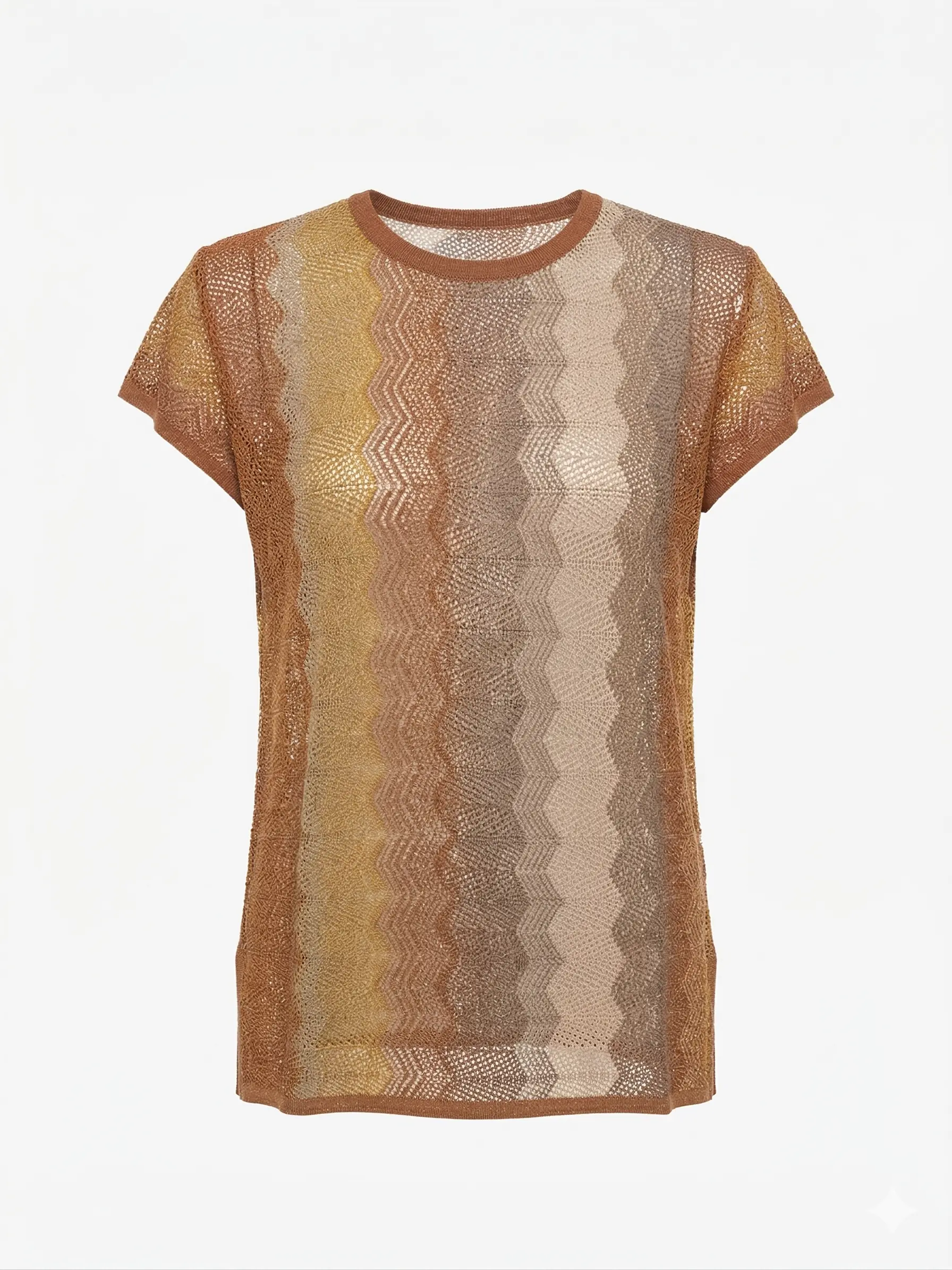 Maglia mezza manica fantasia