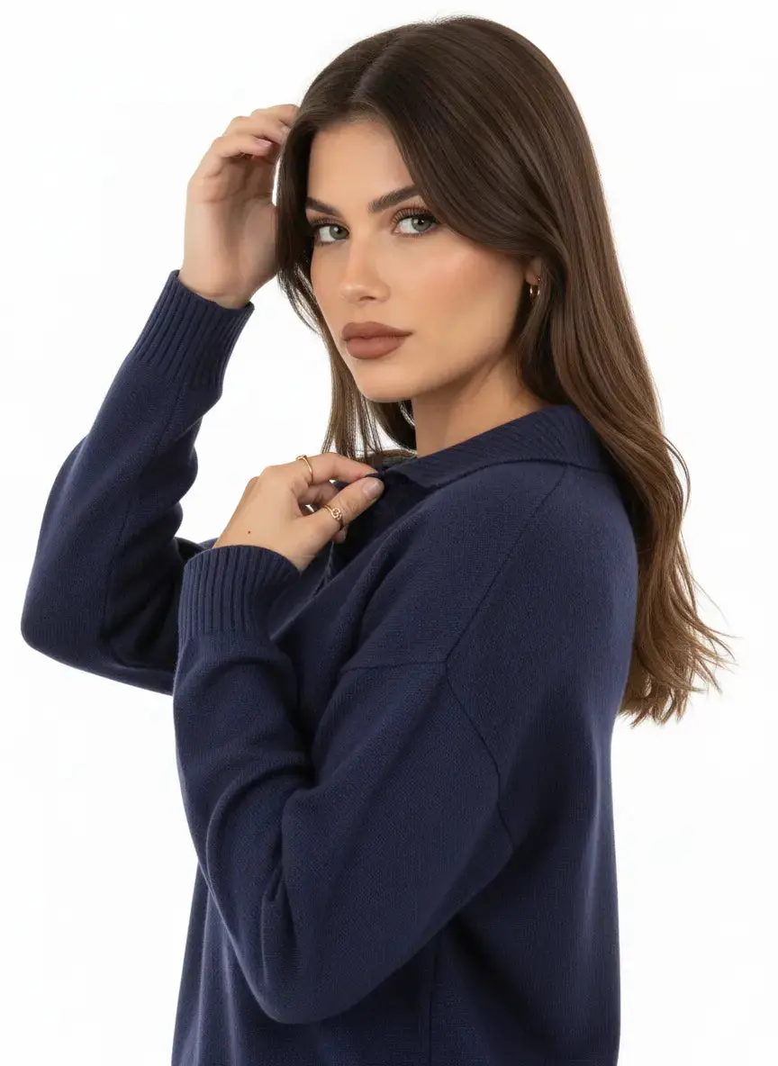 Maglia polo in tinta unita - Image 6