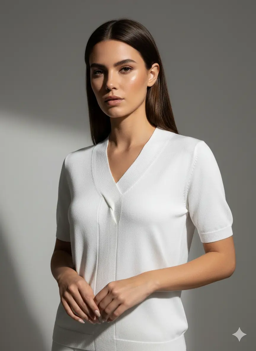 Maglia scollo a V - Image 4